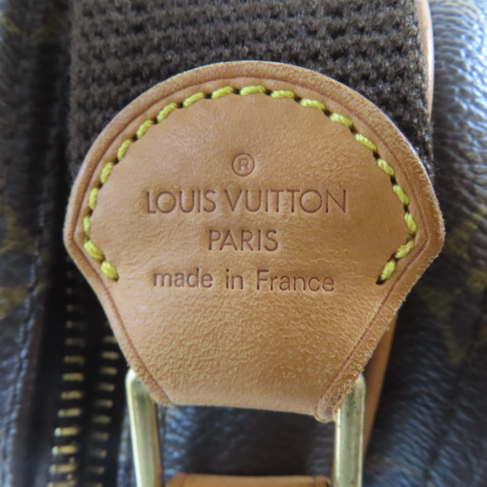 LOUIS VUITTON Monogram Reporter PM金扣肩背袋啡色