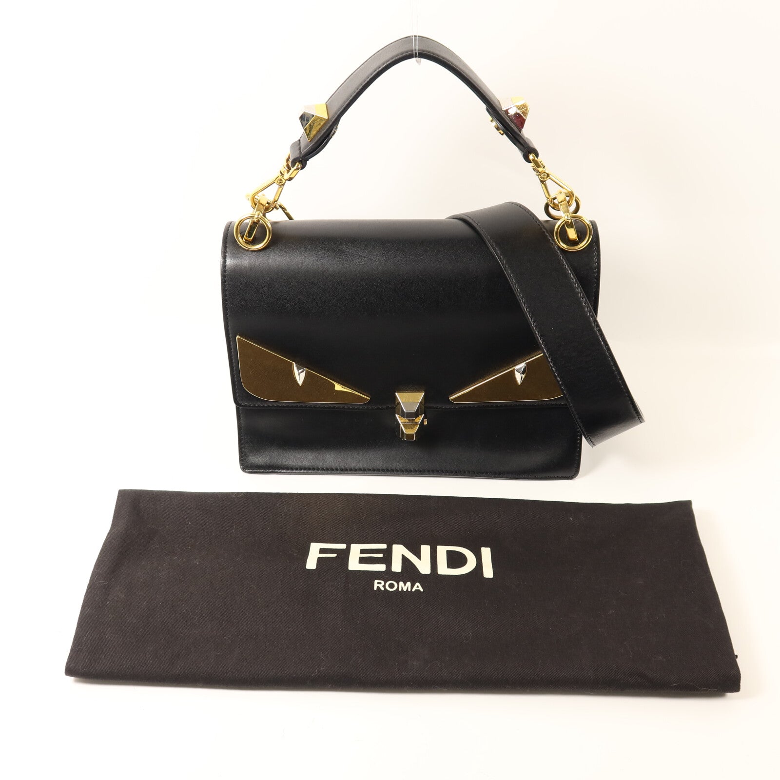 FENDI 牛皮皮革Kani手挽肩背兩用袋