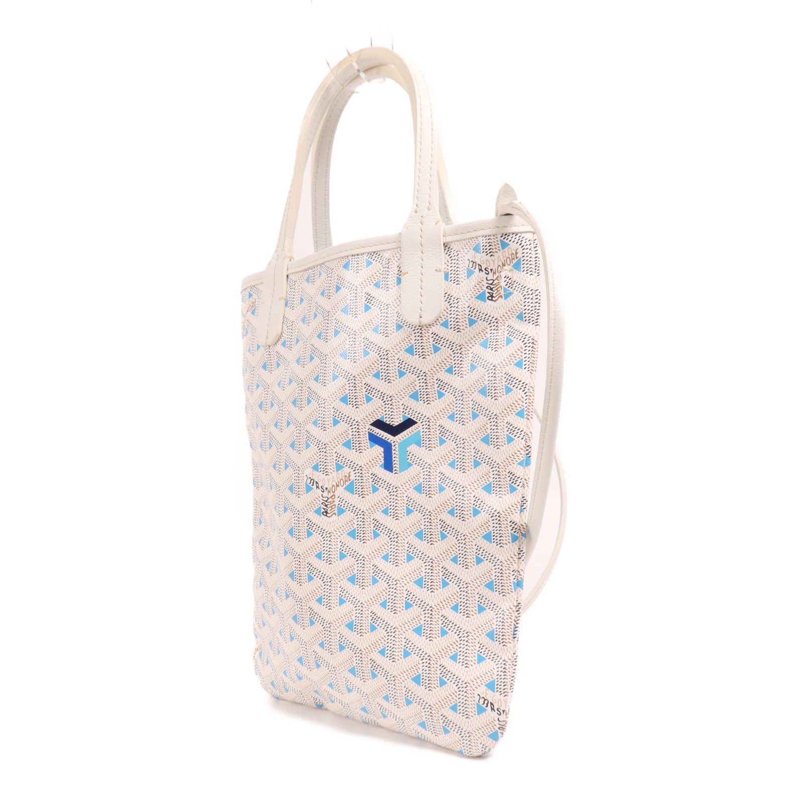 GOYARD 塗層帆布Poitiers Claire-Voie Bag銀扣手挽肩背兩用袋