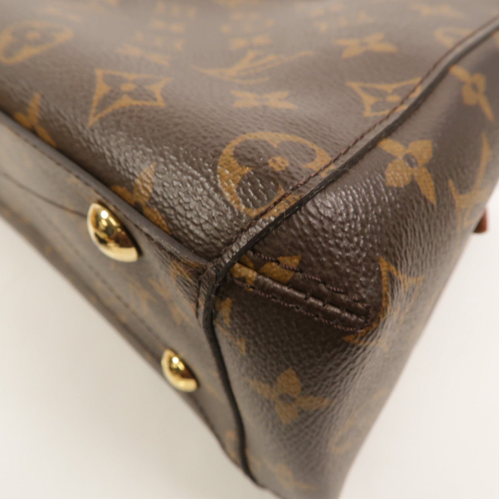LOUIS VUITTON Monogram Montaigne BB手挽肩背兩用袋棕色