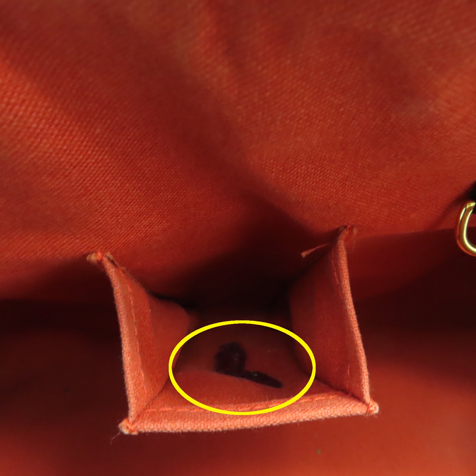 LOUIS VUITTON 【清倉大減價】Damier Ribera MM金扣手挽袋棕色
