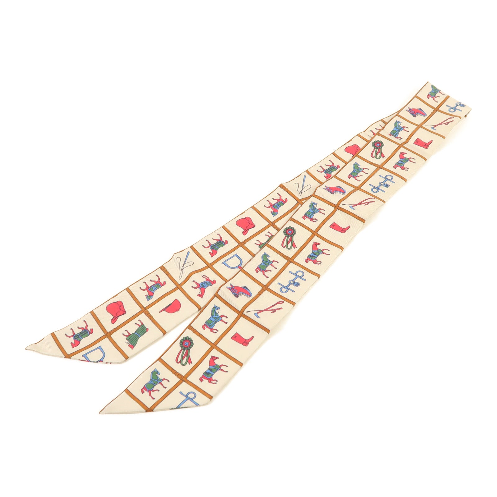 HERMES 絲質Twilly絲巾