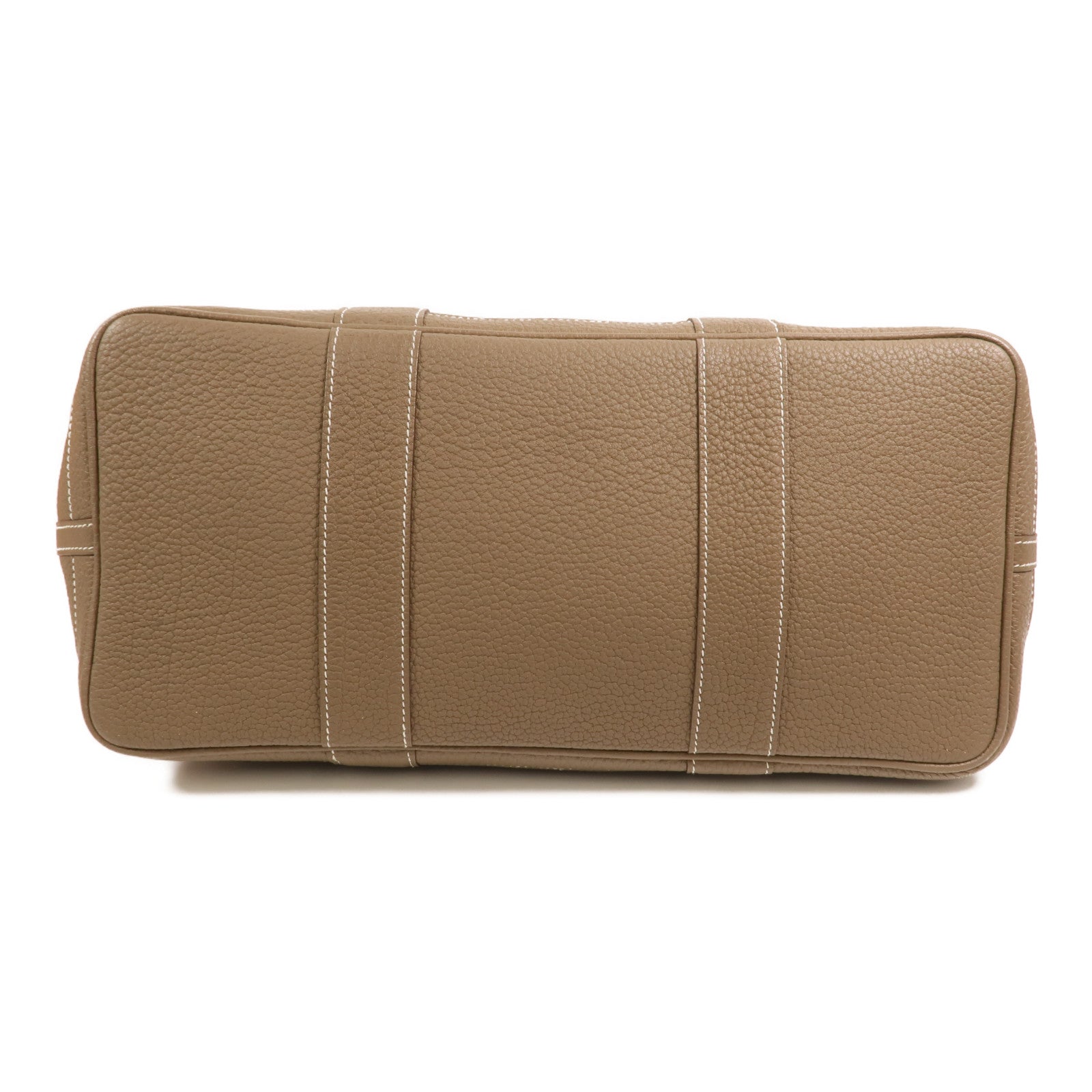 HERMES Negonda皮革Garden Party PM手挽袋Etoupe