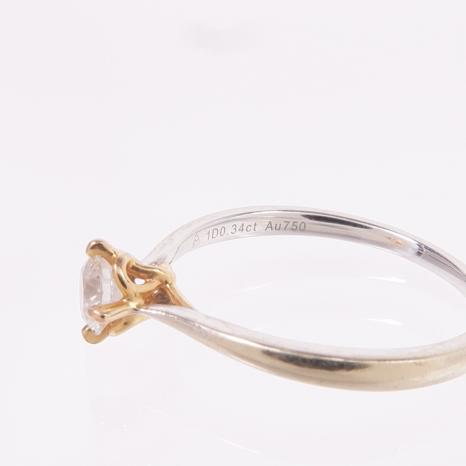 JEWELRY 18K白金/玫瑰金Diamond Ring鑽石戒指US#6.5