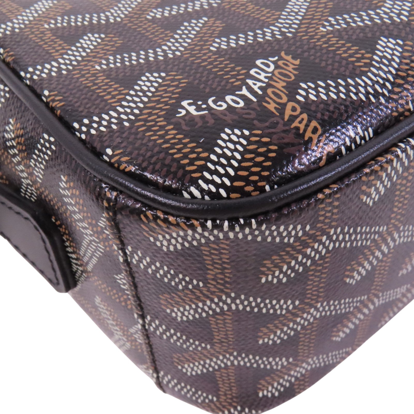 GOYARD 塗層帆布Cap Vert Pm銀扣肩背袋