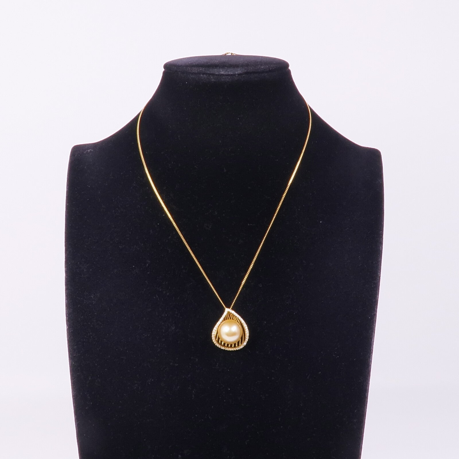 JEWELRY 18K黃金Pearl Diamond Necklace珍珠鑽石項鍊