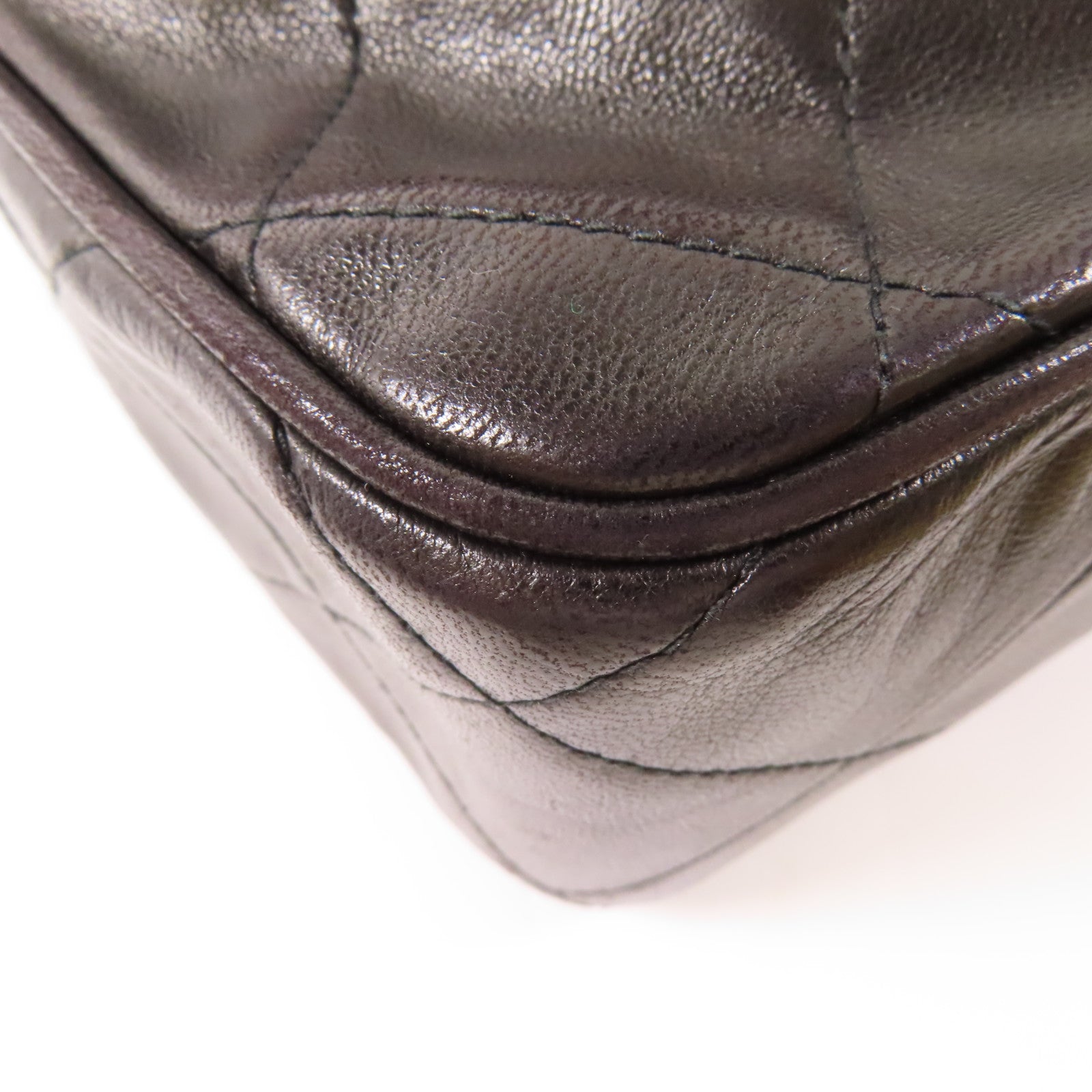 CHANEL 【激減優惠】羊皮皮革Vintage Shoulder Bag金扣肩背袋