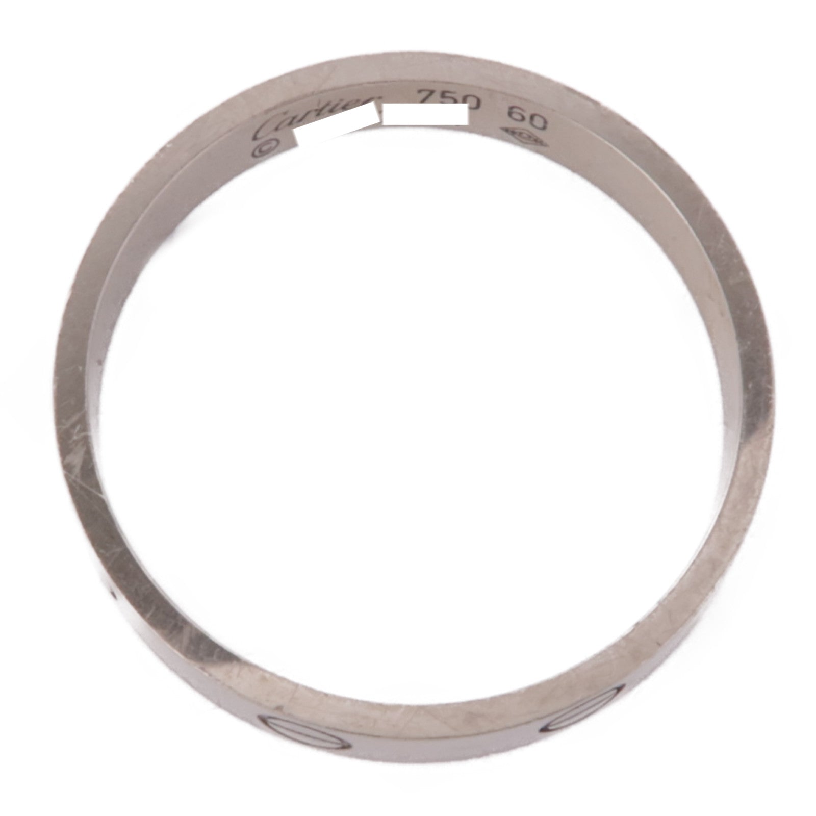 CARTIER 18K白金Love Ring戒指Cartier#60/US#9