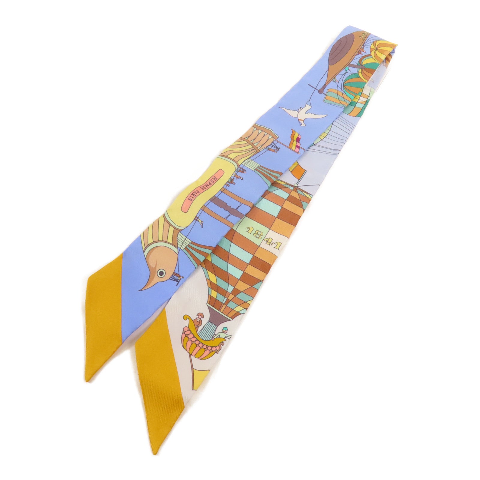 HERMES 絲質Twilly絲巾