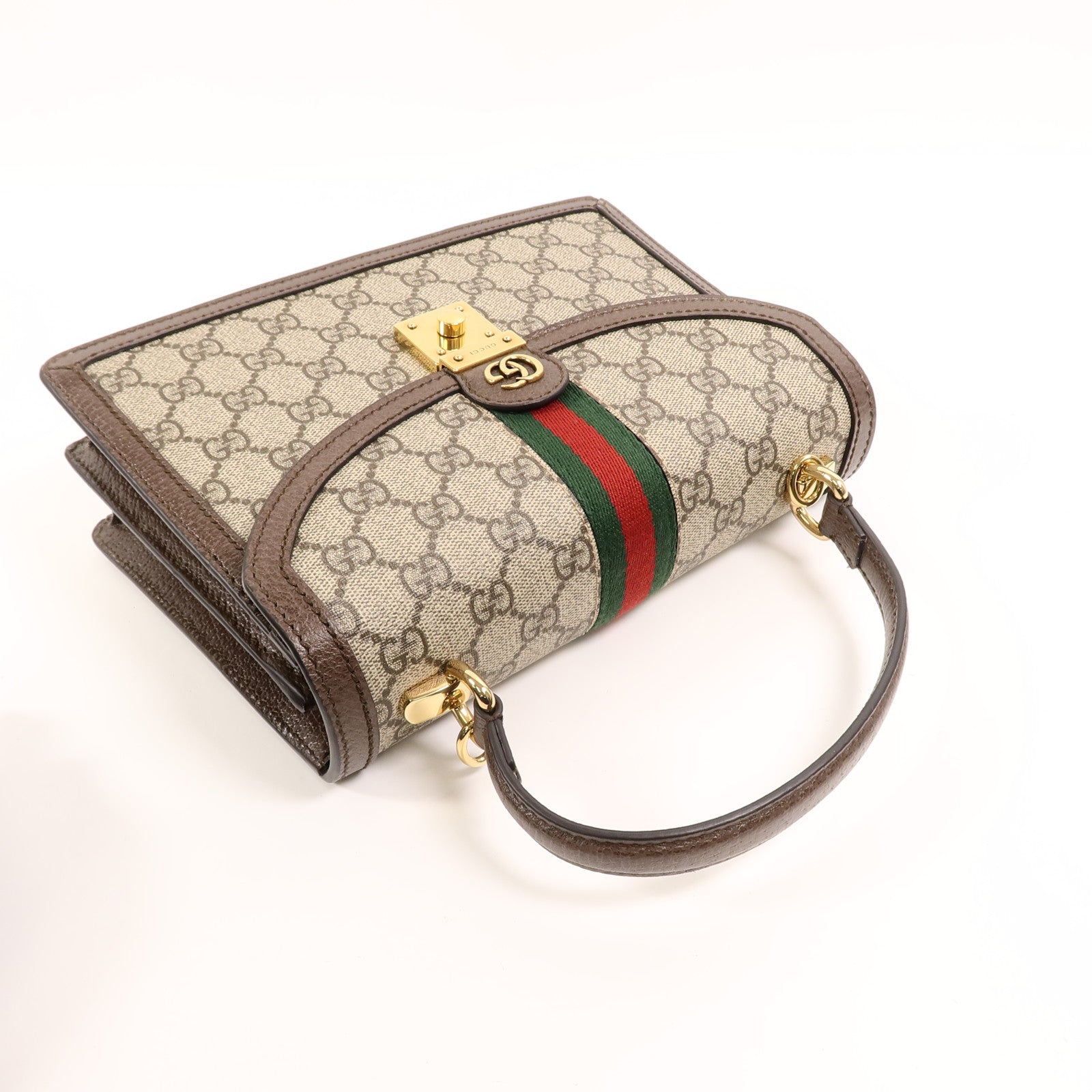 GUCCI 塗層帆布Ophidia GG Supreme手挽袋