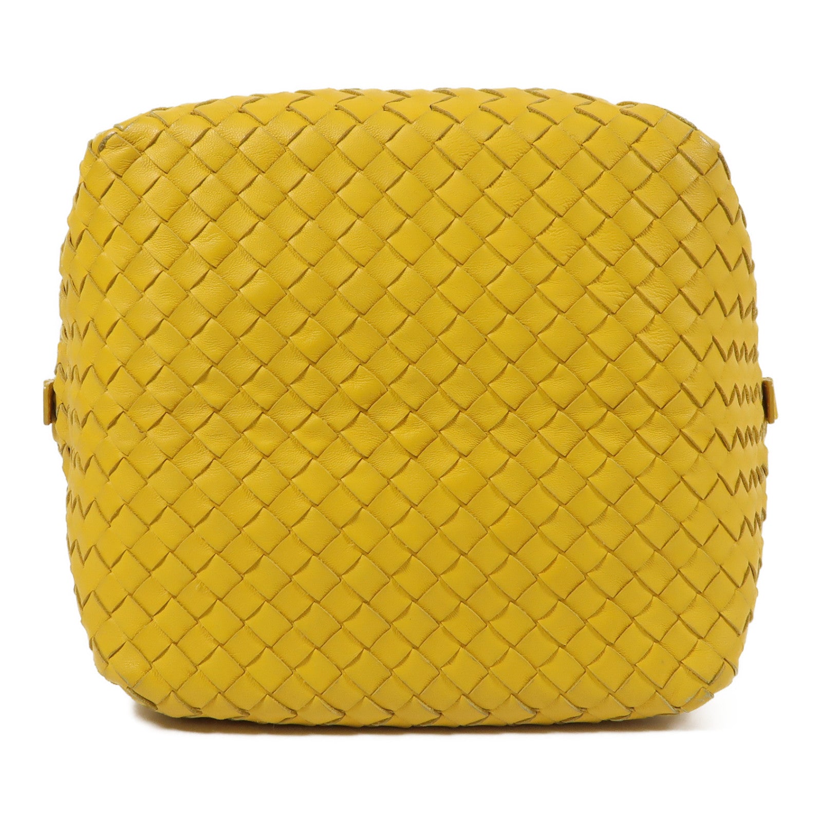 BOTTEGA VENETA 羊皮皮革Shoulder Bag肩背袋黃色
