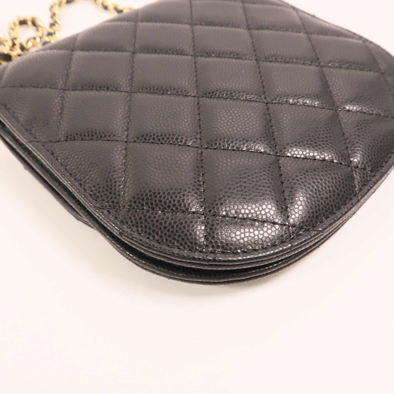 CHANEL 牛皮皮革Chain Shoulder金扣鏈帶肩背袋