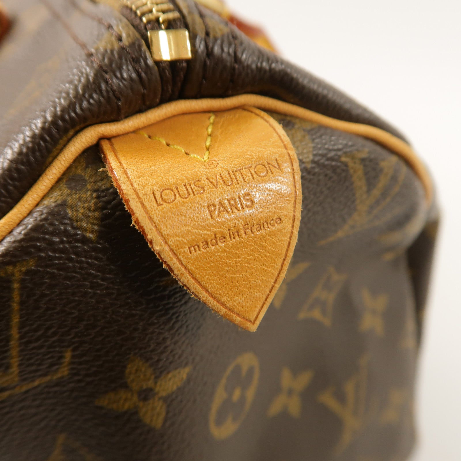 LOUIS VUITTON Monogram Speedy 30金扣手挽袋