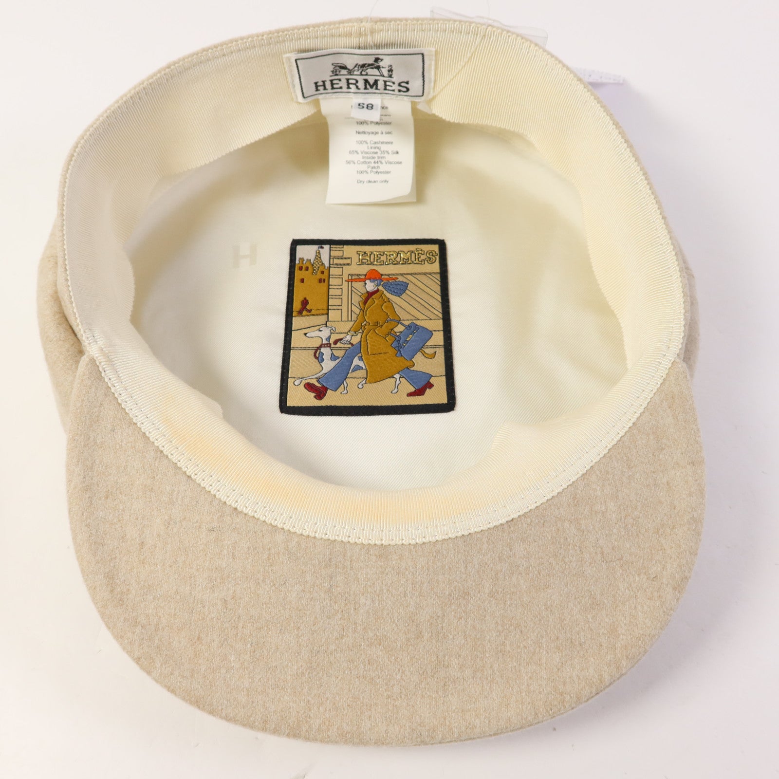 HERMES 羊絨Vauban Milano Cap帽子