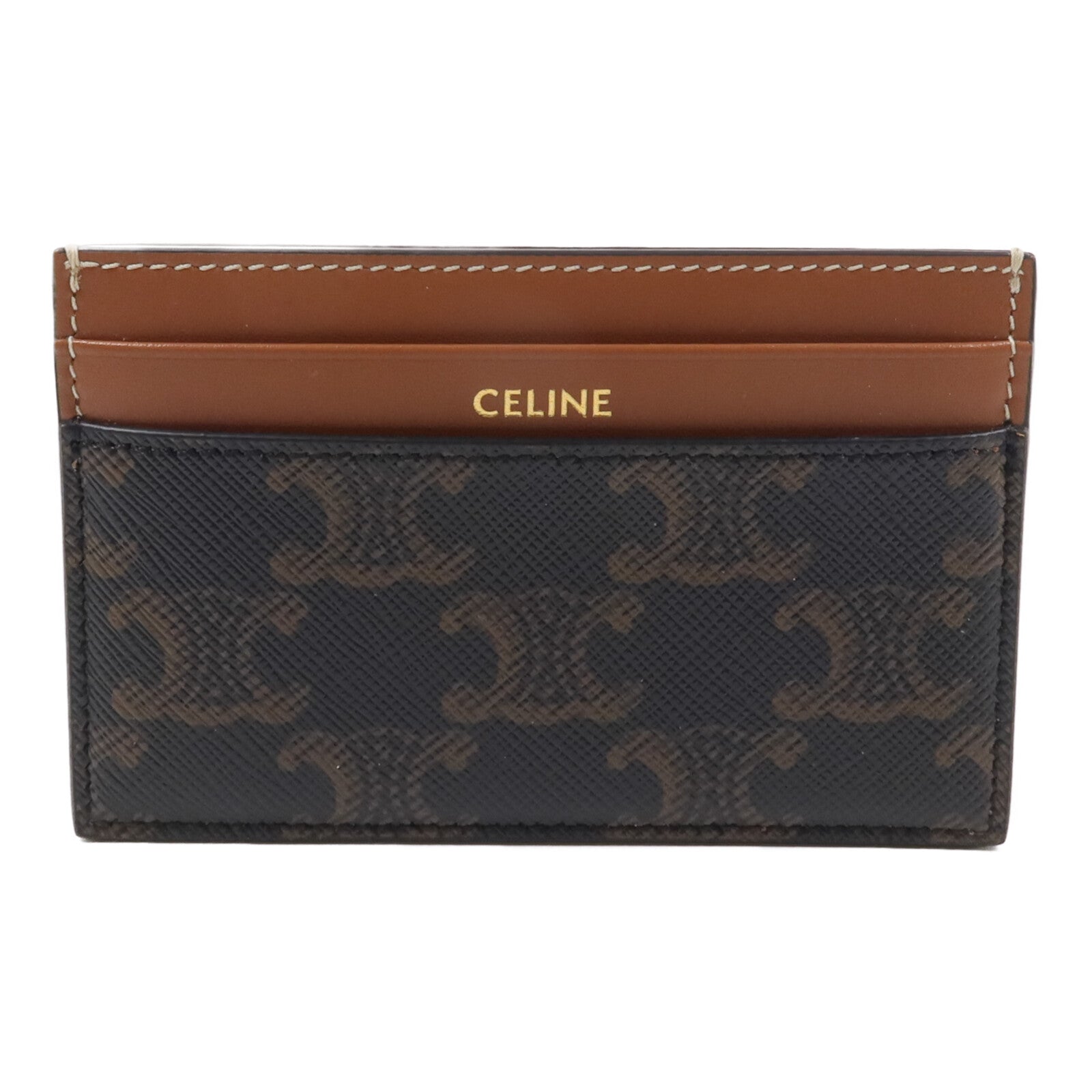 CELINE 塗層帆布/皮革Card Case卡片套