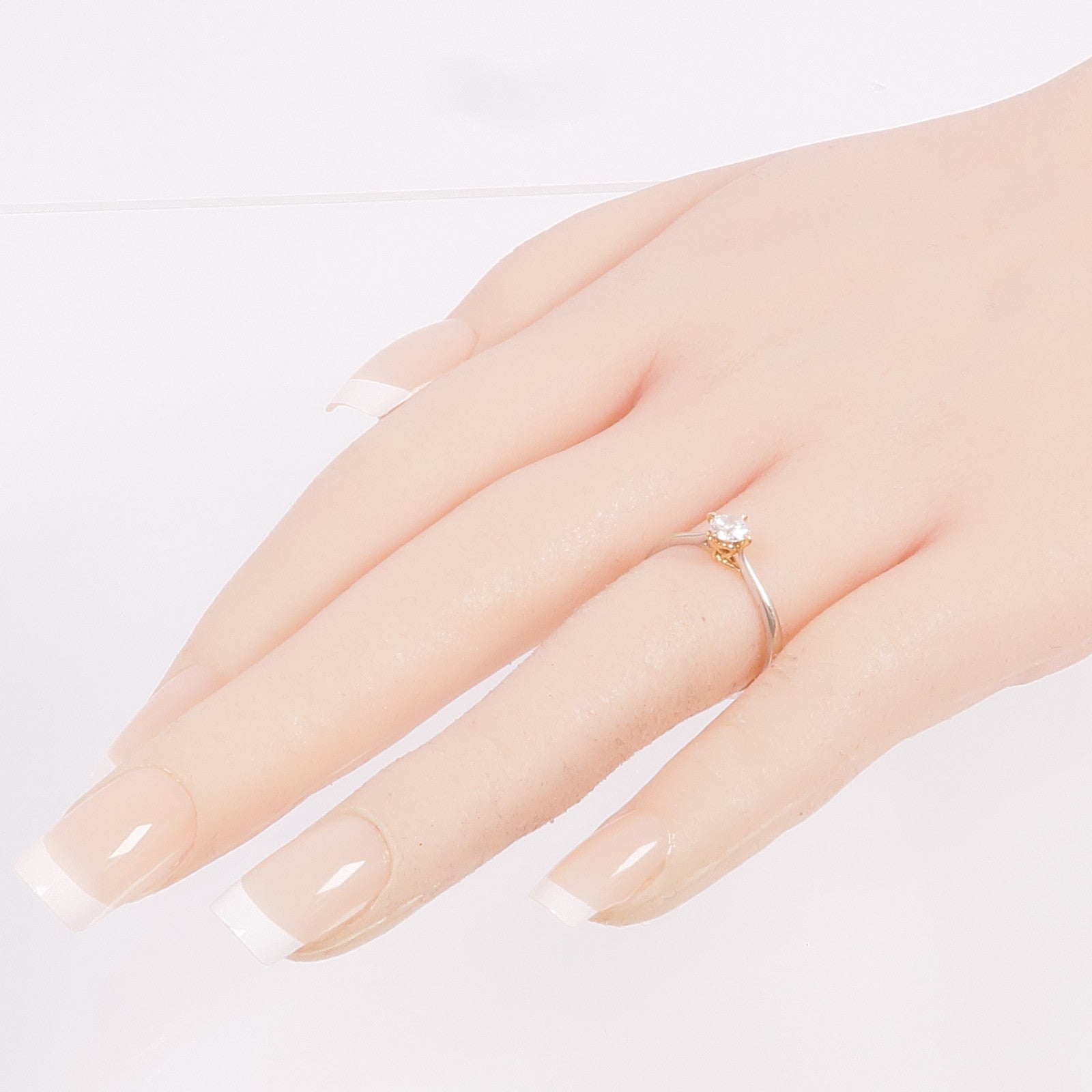 JEWELRY 18K白金/玫瑰金Diamond Ring鑽石戒指US#6.5