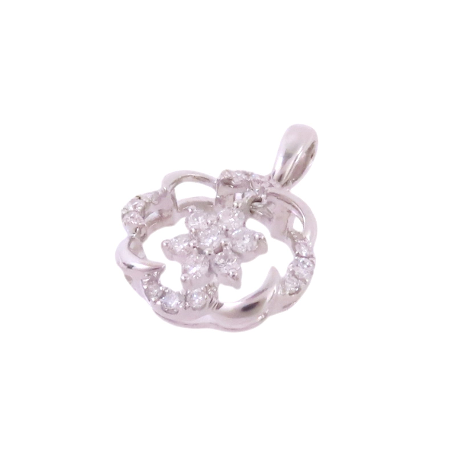 JEWELRY 【激減優惠】18K白金/鑽石Diamond Pendant Top吊墜頭扣