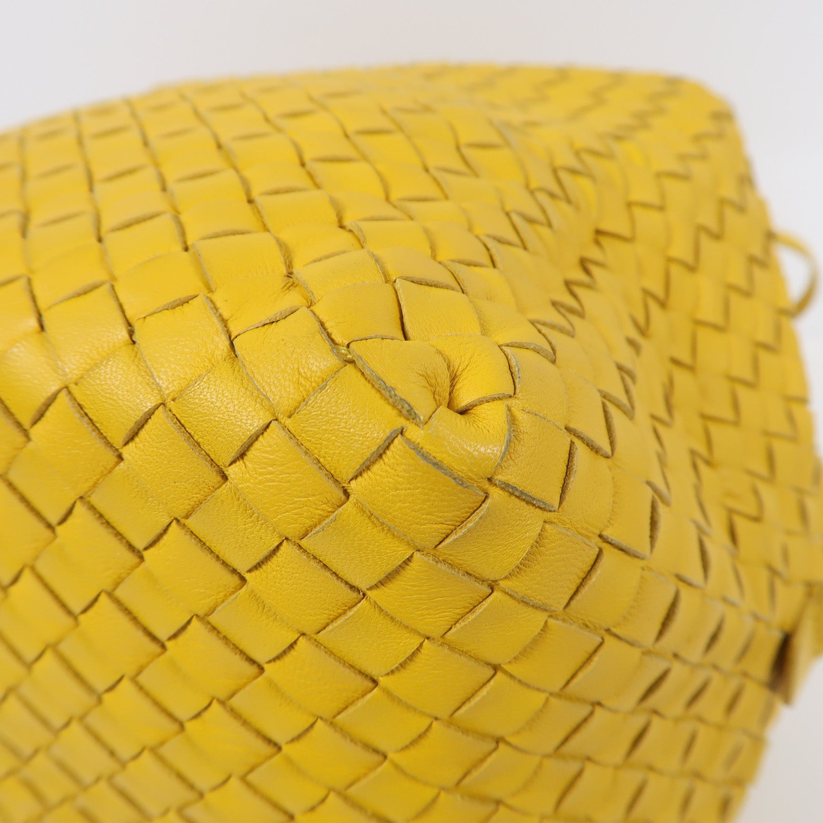 BOTTEGA VENETA 羊皮皮革Shoulder Bag肩背袋黃色