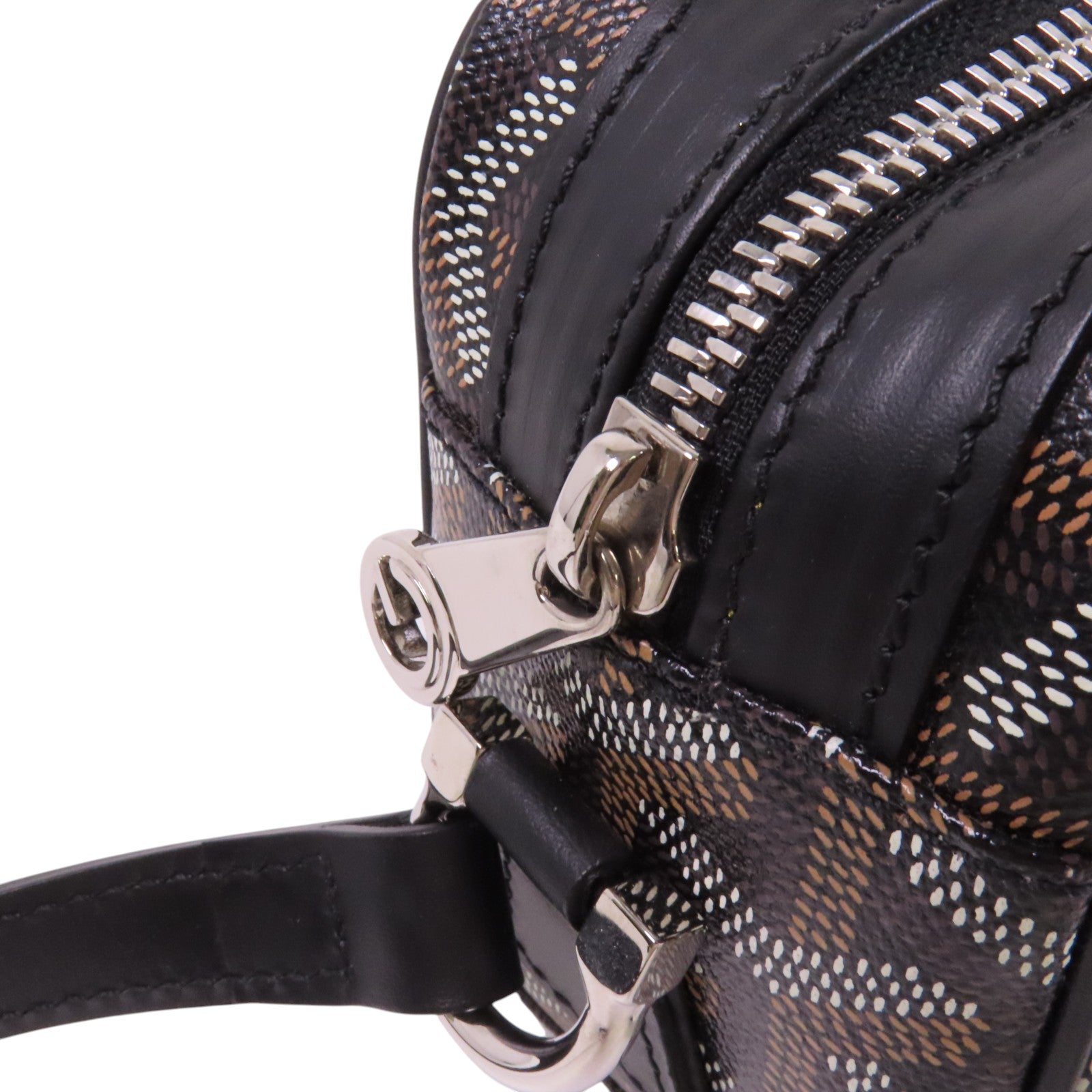 GOYARD 塗層帆布Cap Vert Pm銀扣肩背袋