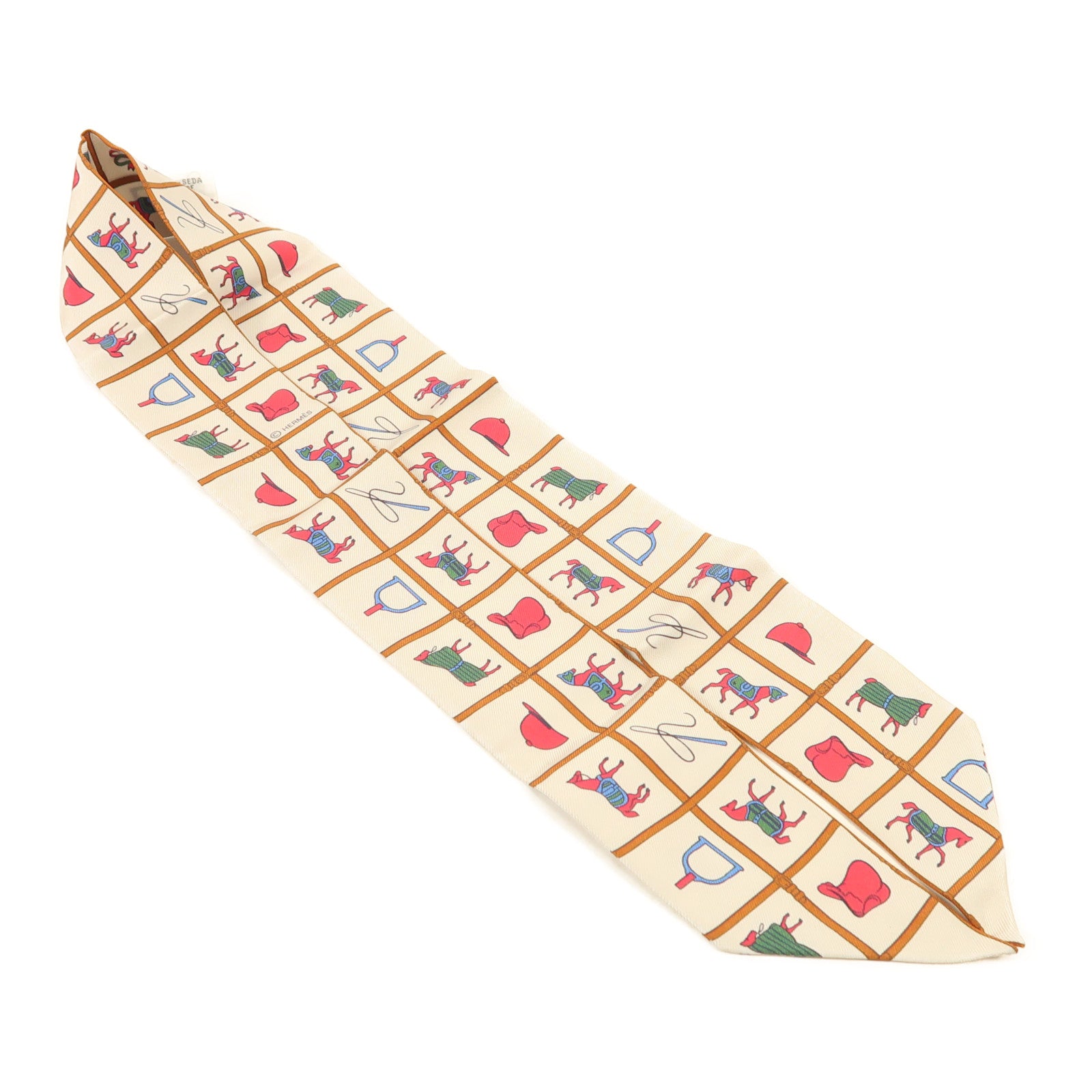 HERMES 絲質Twilly絲巾