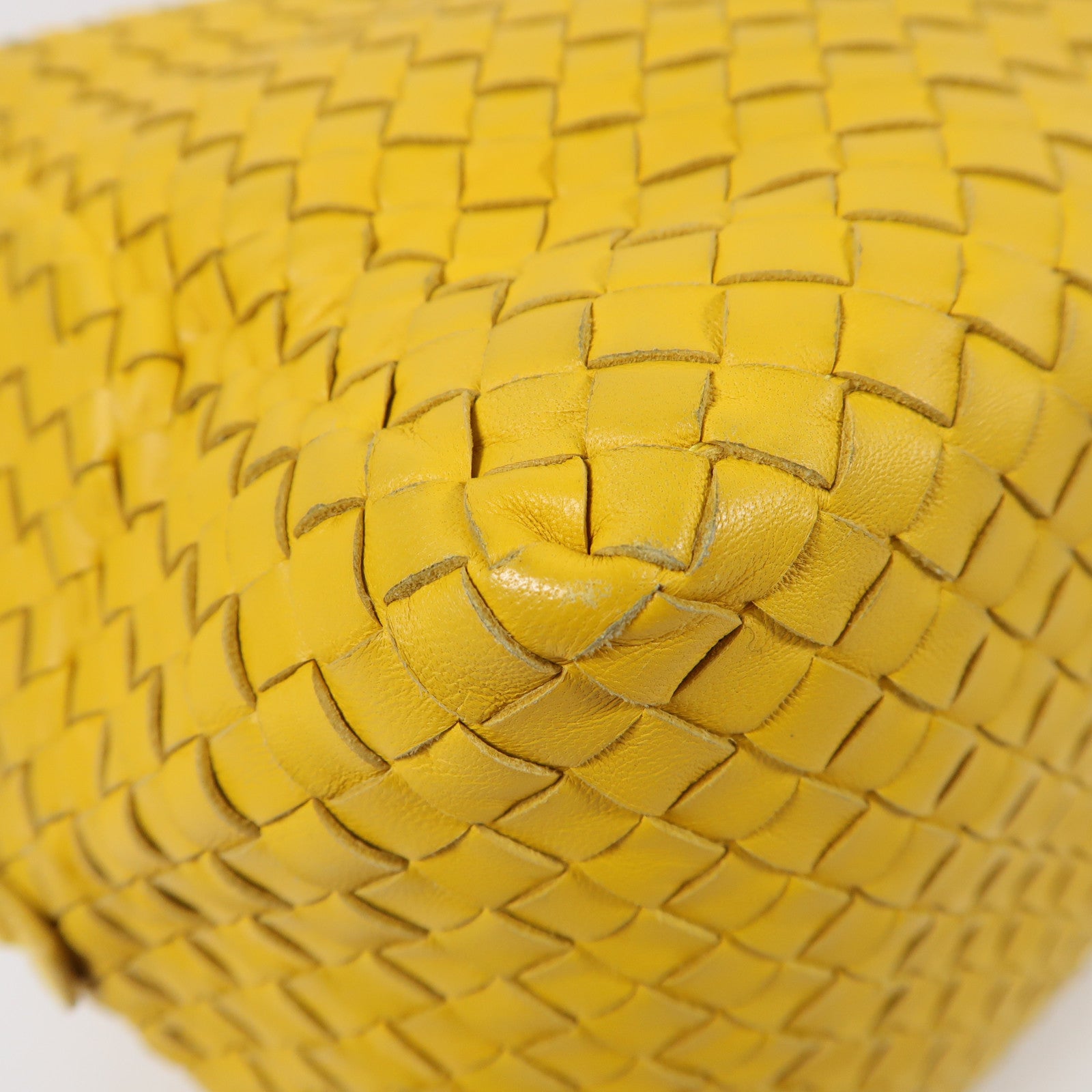 BOTTEGA VENETA 羊皮皮革Shoulder Bag肩背袋黃色