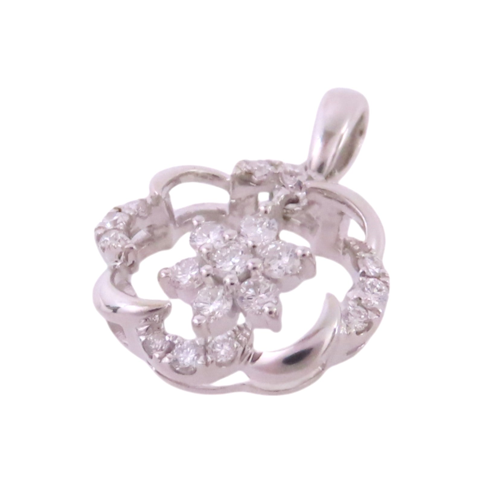 JEWELRY 【激減優惠】18K白金/鑽石Diamond Pendant Top吊墜頭扣