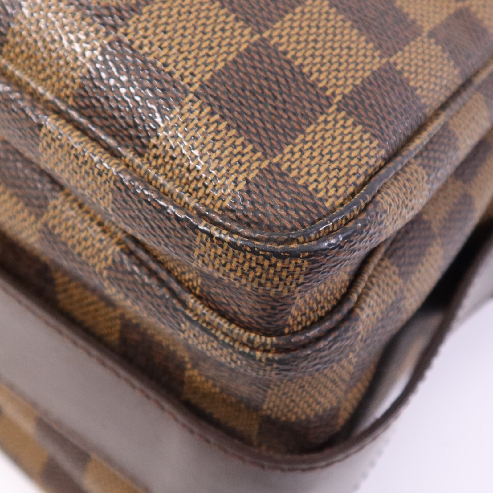 LOUIS VUITTON Damier Naviglio金扣肩背袋