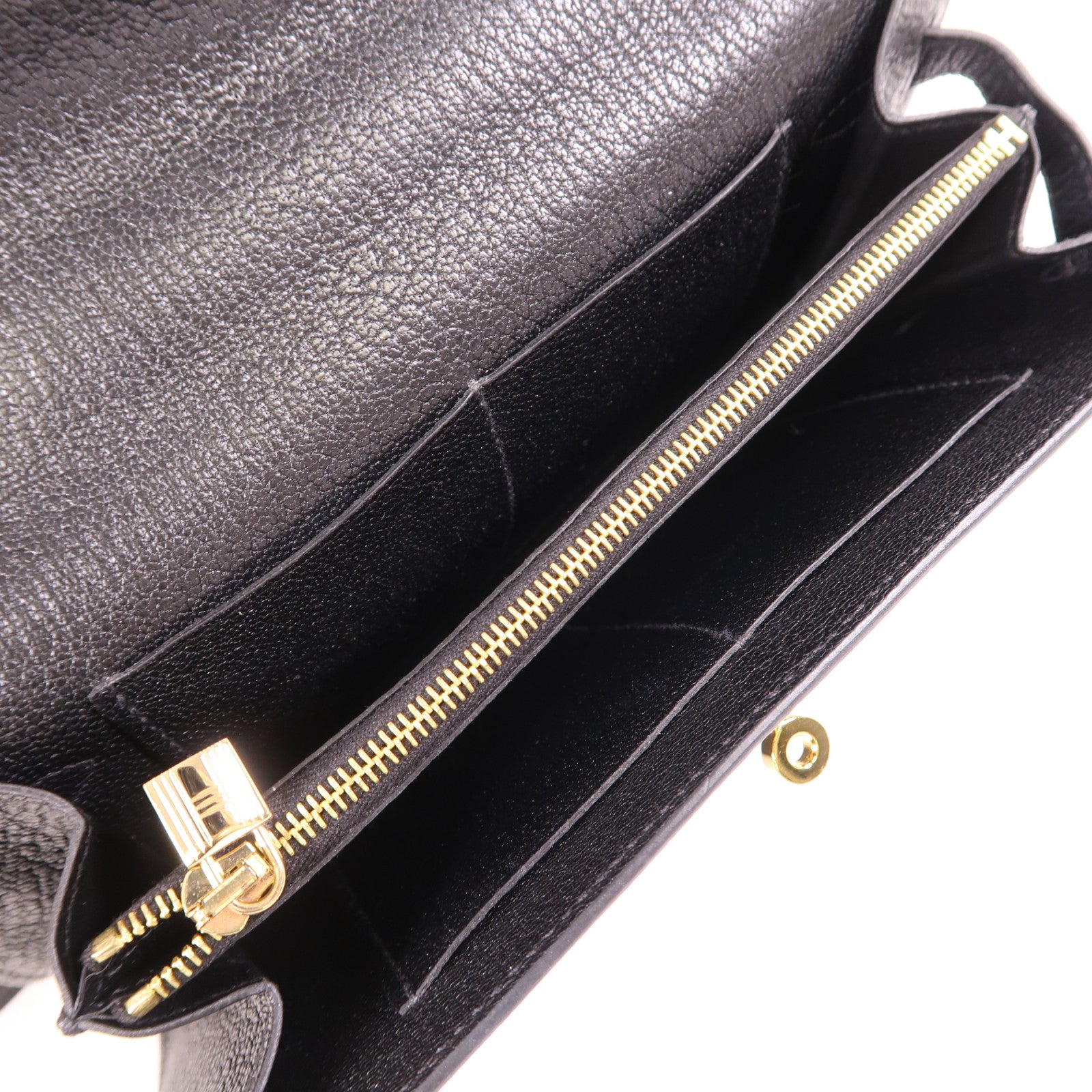 HERMES Chevre皮革Kelly To Go金扣肩背袋Noir