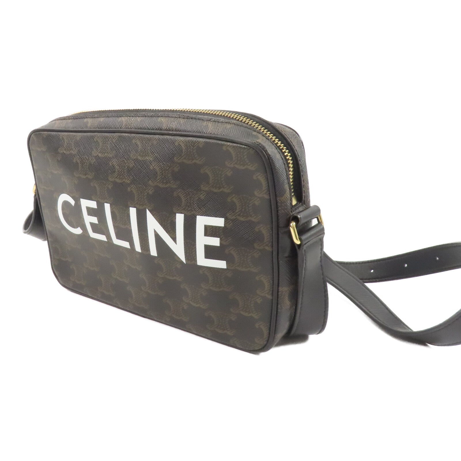 CELINE 塗層帆布Messenger Bag肩背袋
