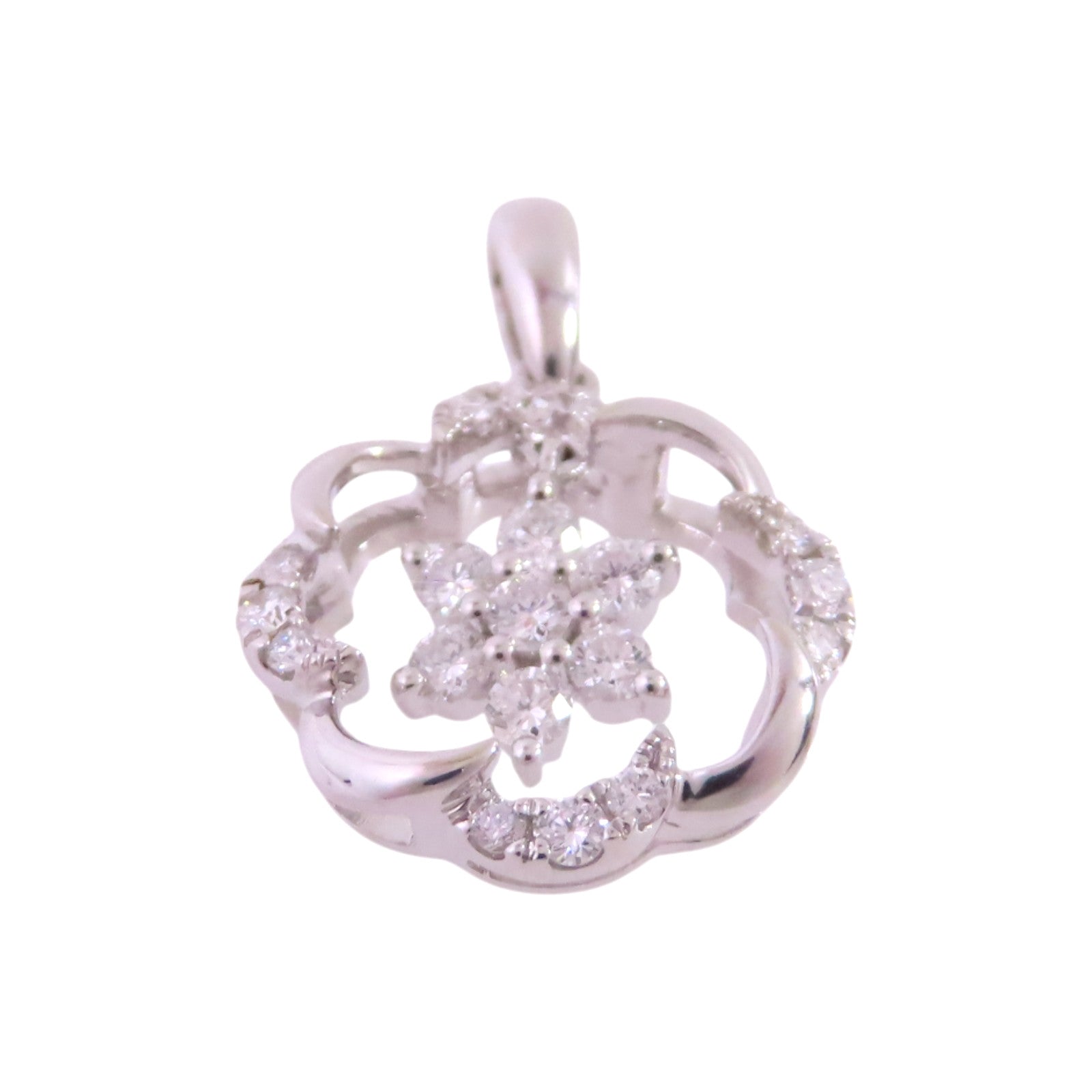 JEWELRY 【激減優惠】18K白金/鑽石Diamond Pendant Top吊墜頭扣
