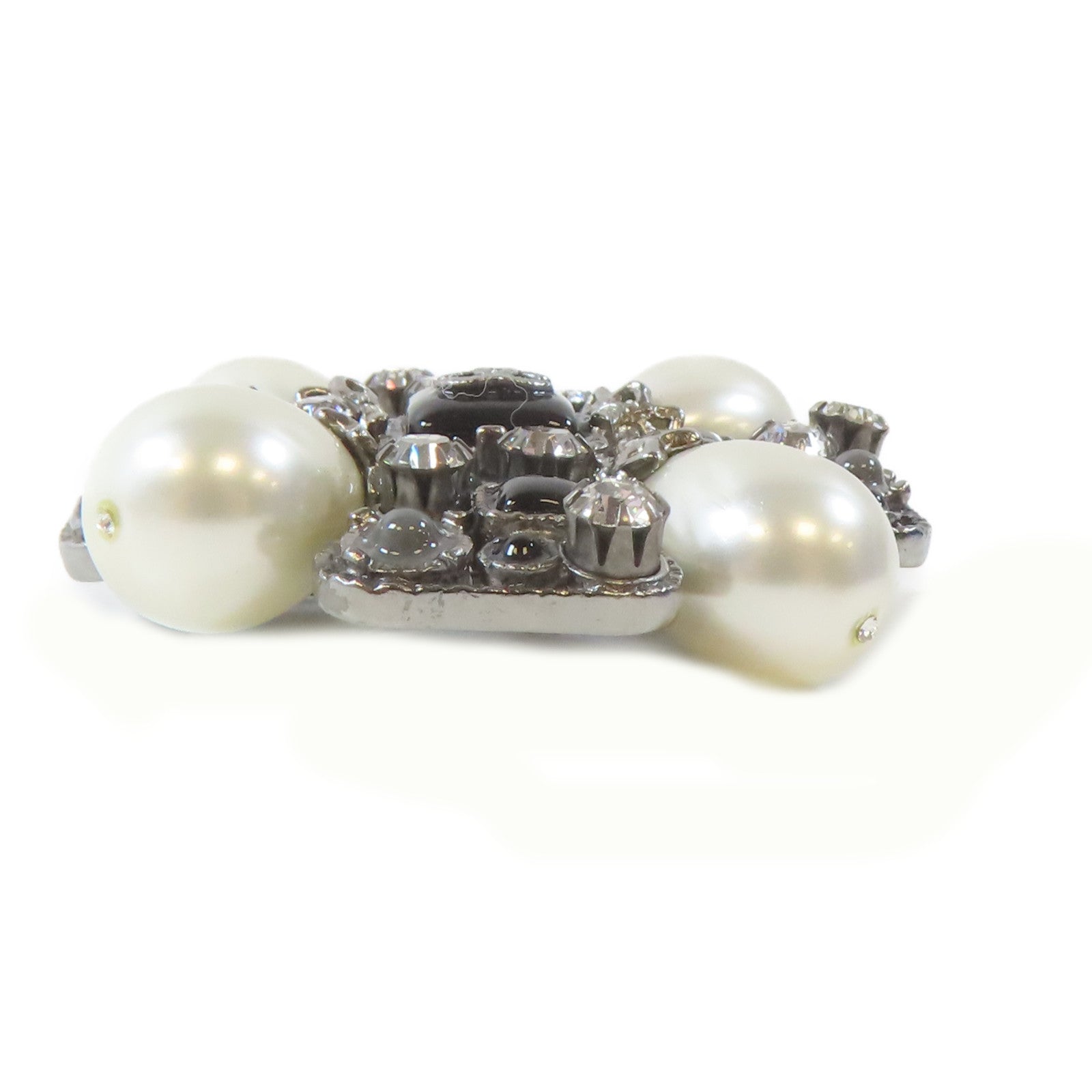 CHANEL 金屬Brooch胸針黑色/白色/銀色