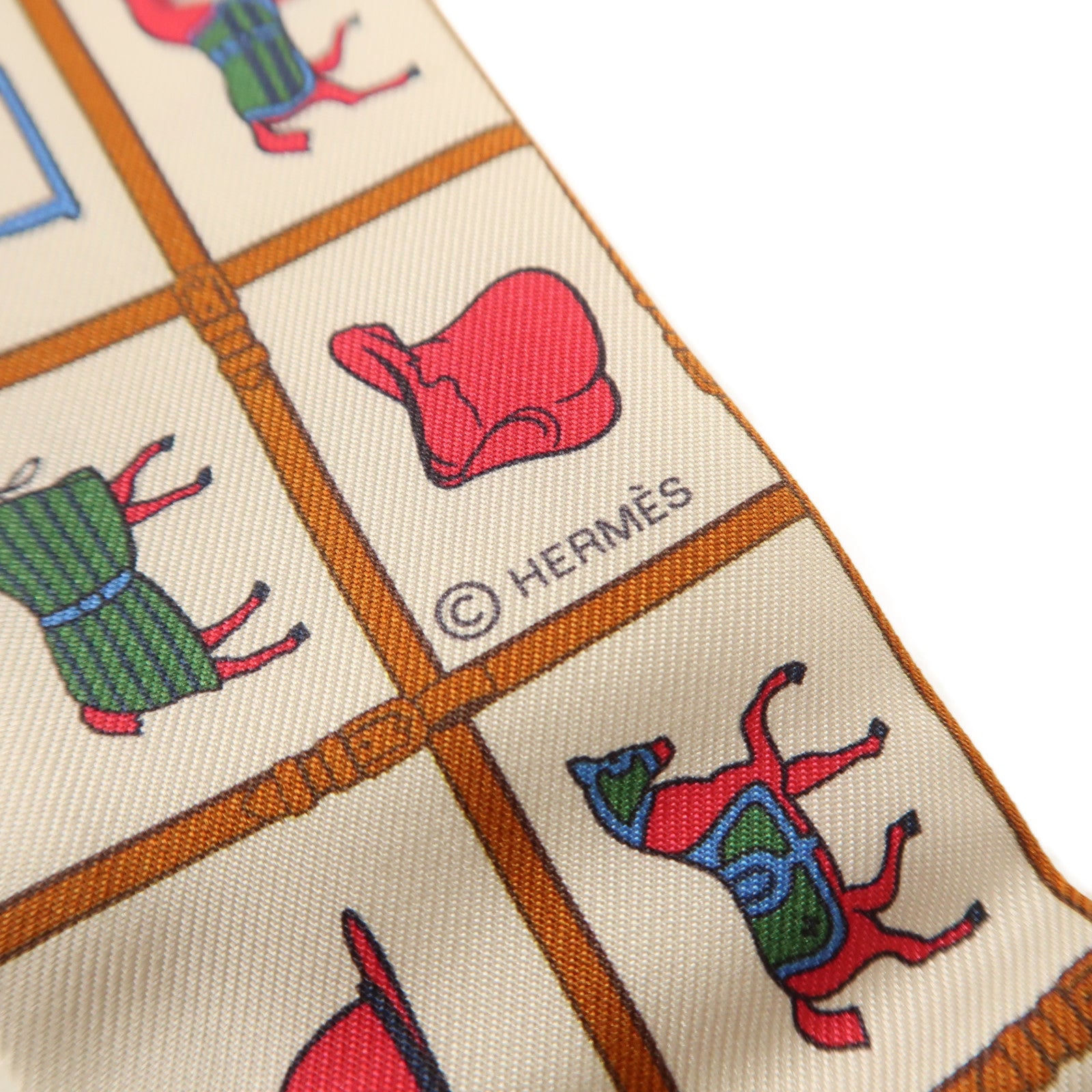 HERMES 絲質Twilly絲巾