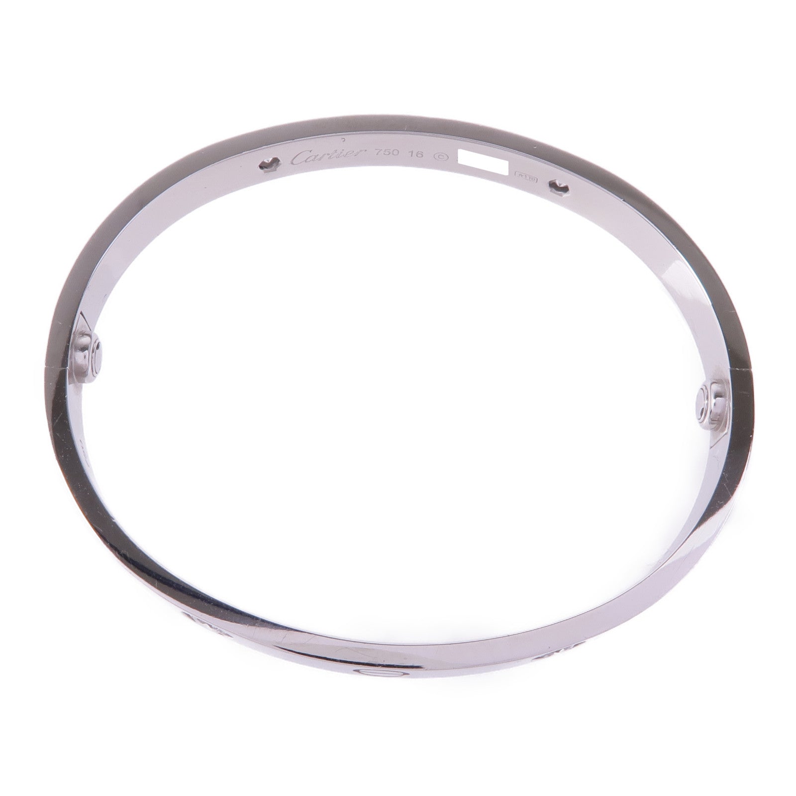 CARTIER 18K白金Love Bangle 4 Diamond鑽石手鐲Cartier#16