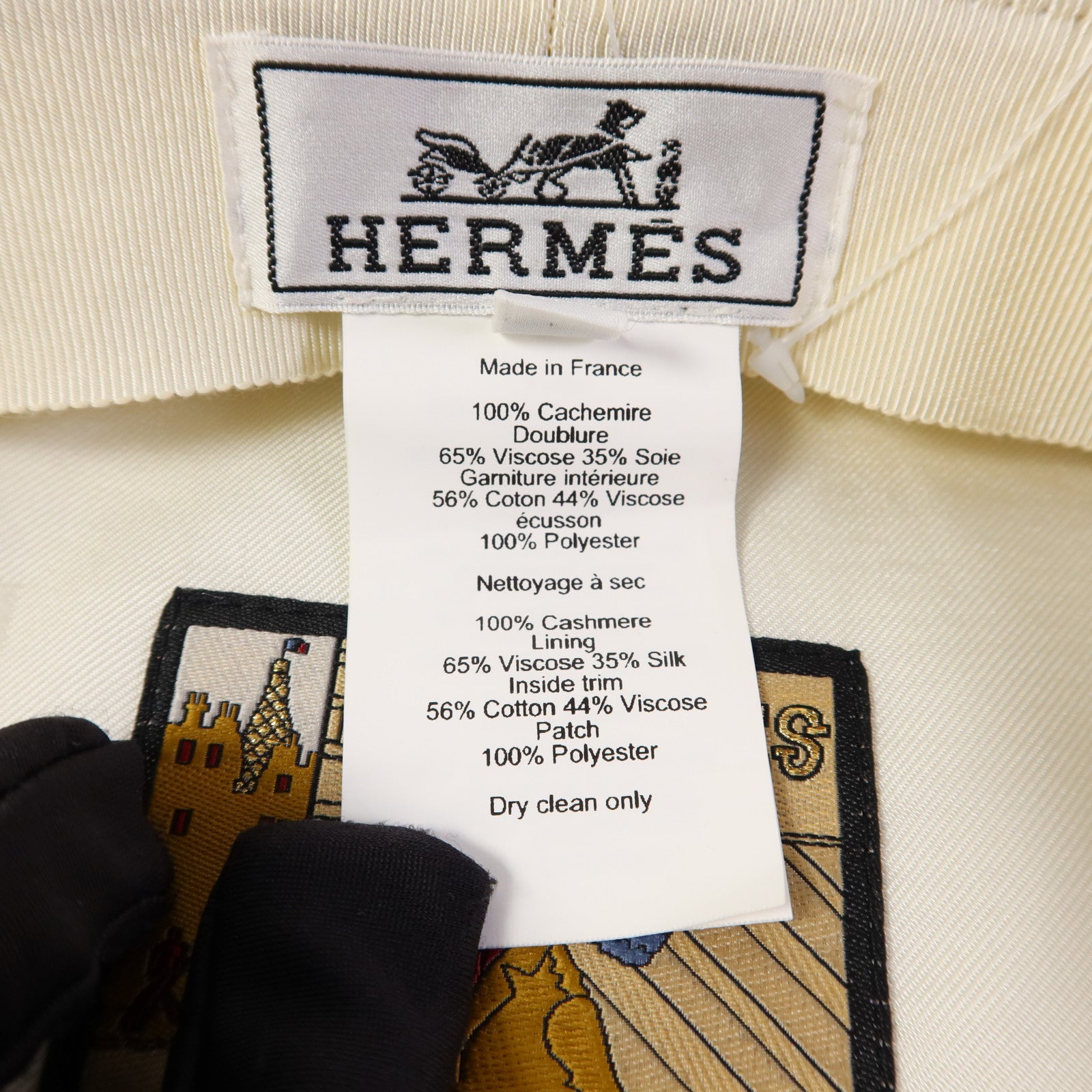 HERMES 【激減優惠】羊絨Vauban Milano Cap帽子