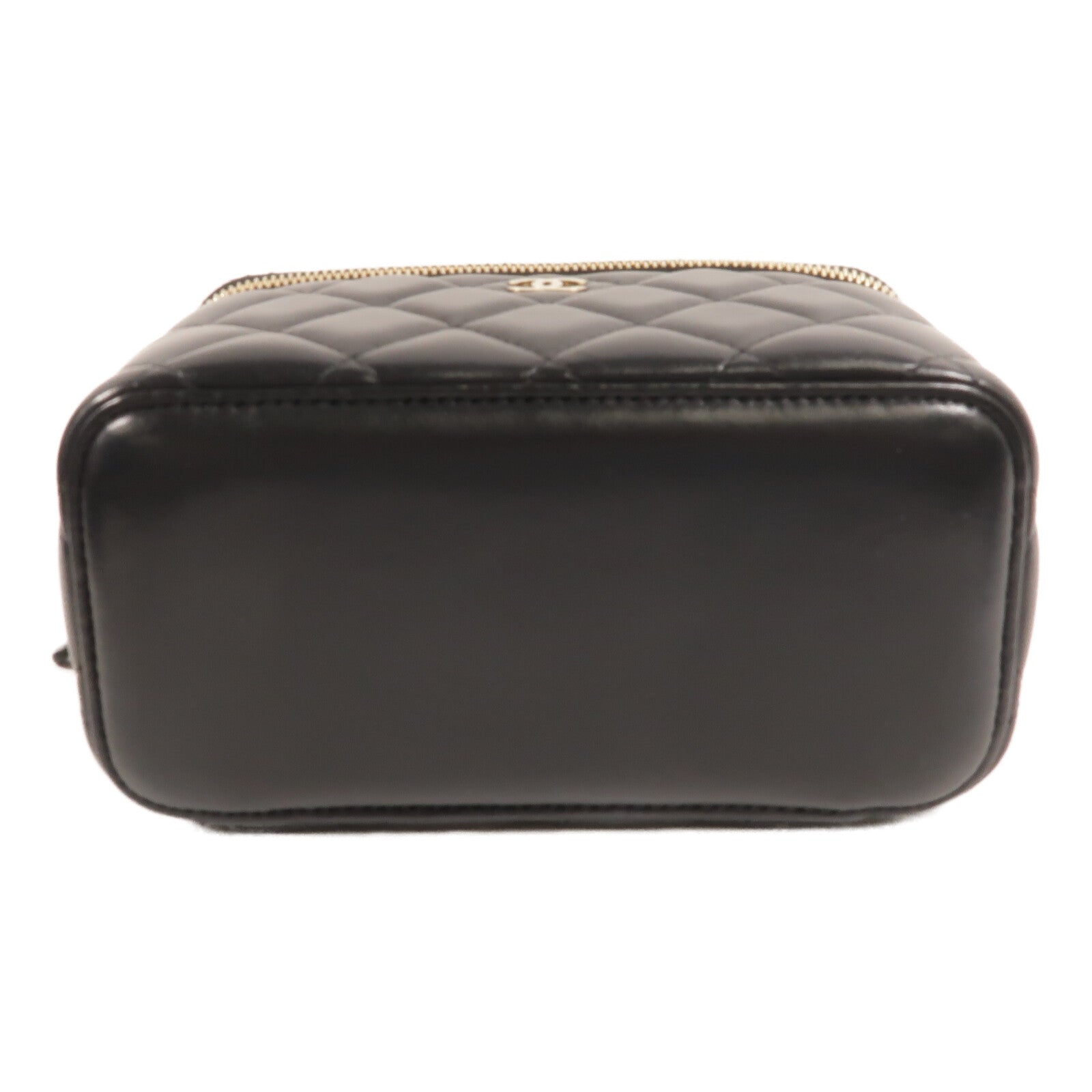 CHANEL 羊皮皮革Vanity Case鏈帶肩背袋