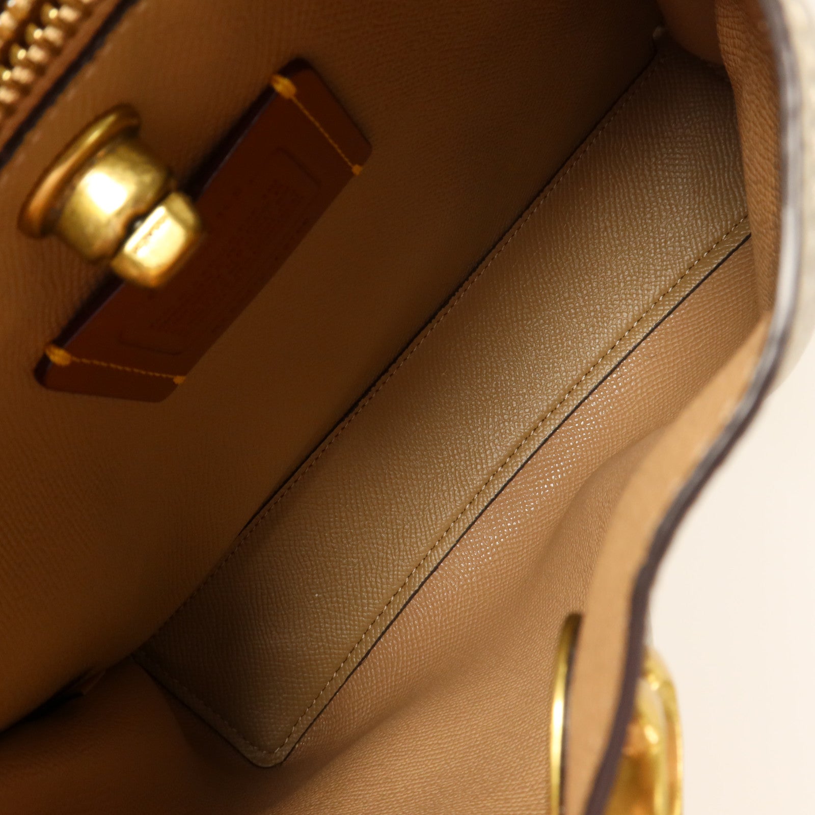 COACH 牛皮皮革Shoulder Bag金扣手挽肩背兩用袋