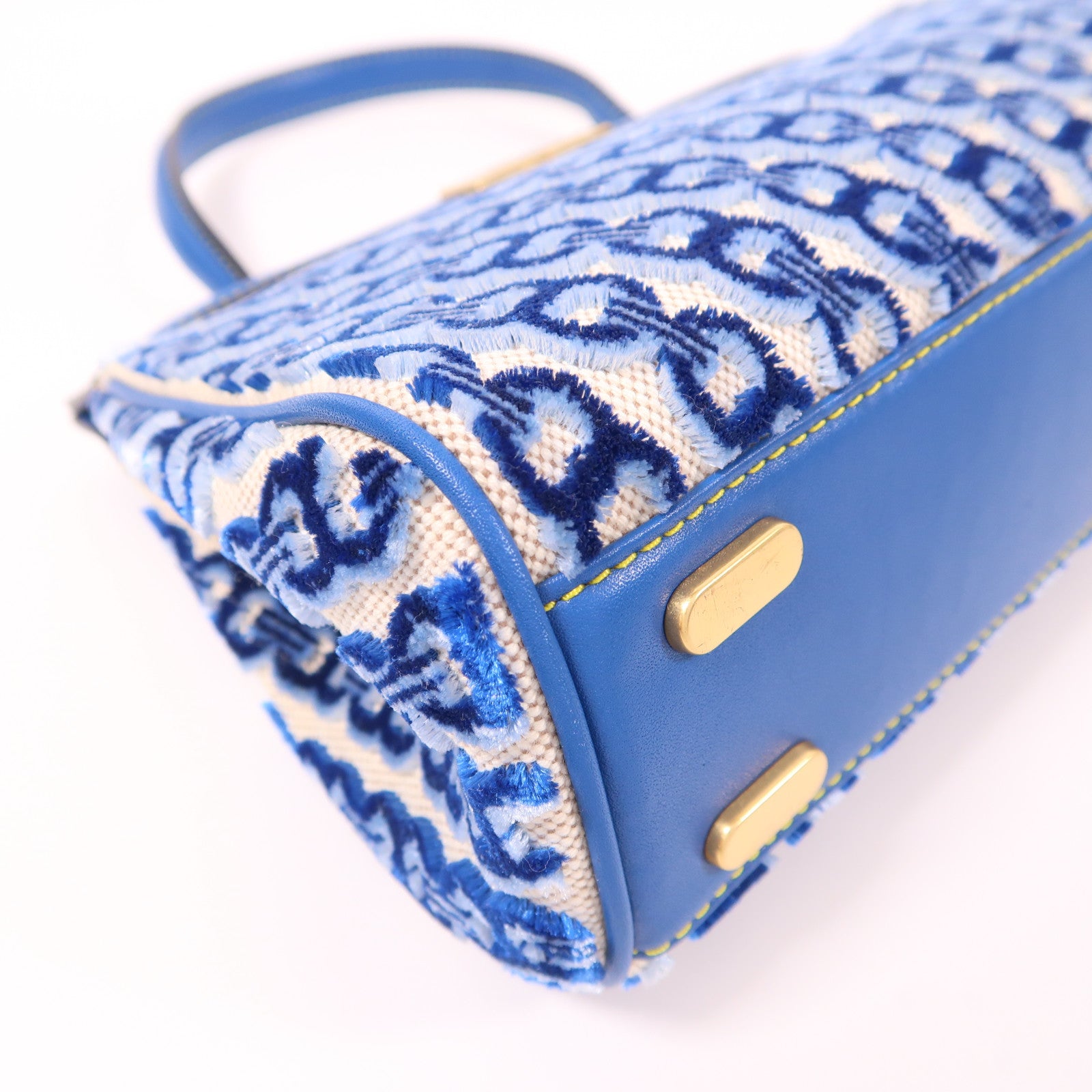 Tory Burch 皮革/帆布2 Way Shoulder金扣手挽肩背兩用袋