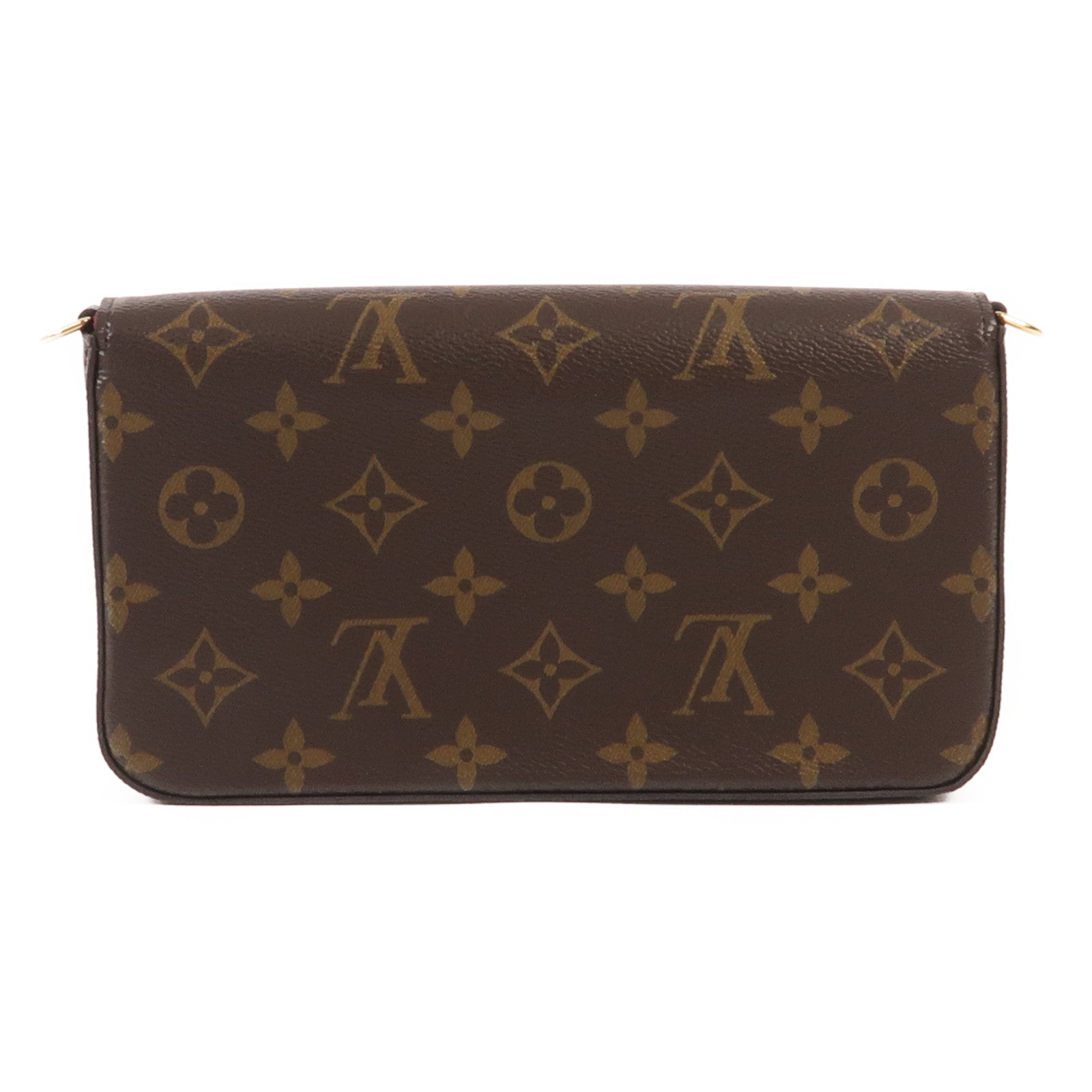 LOUIS VUITTON Monogram Pochette Felicie金扣鏈帶肩背袋