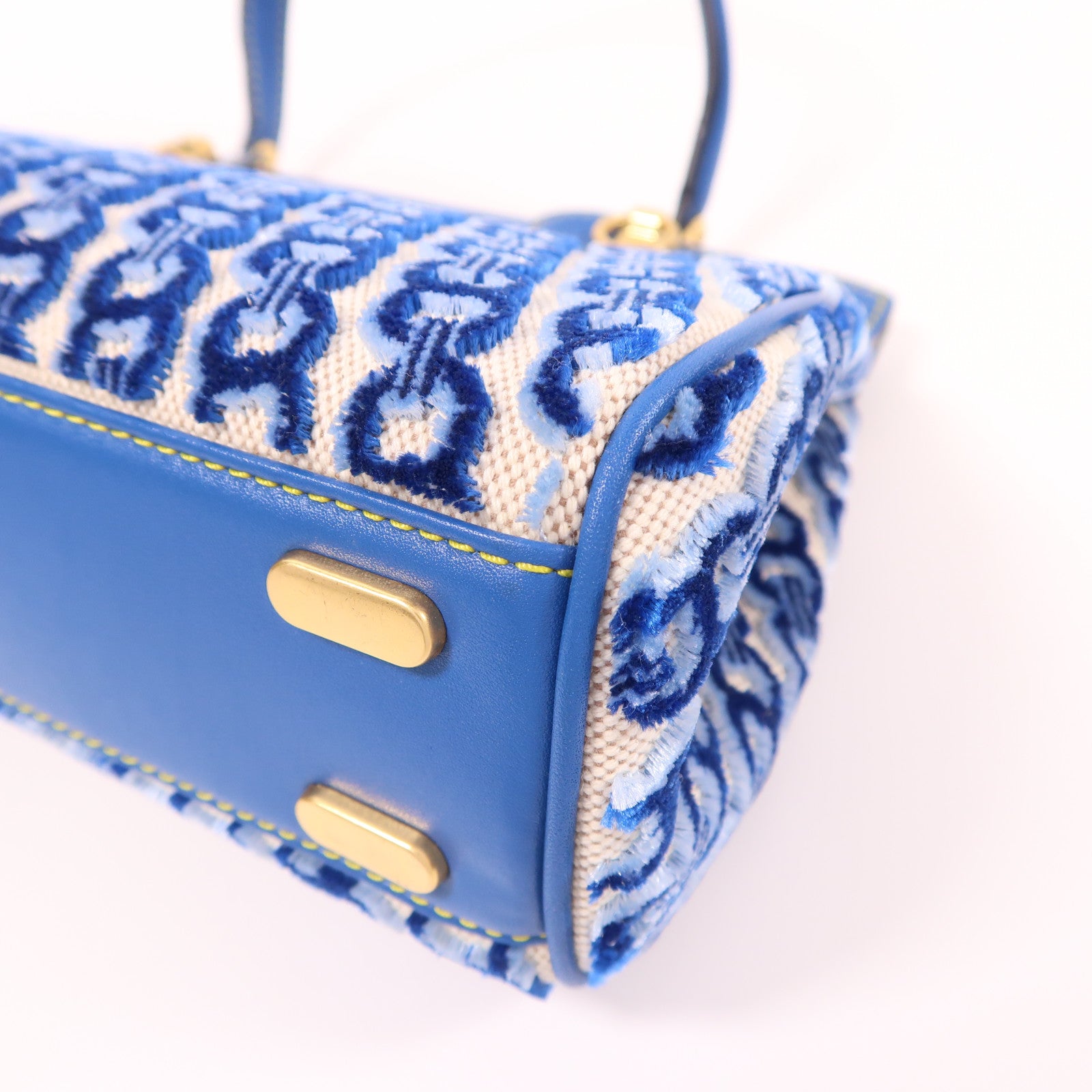 Tory Burch 皮革/帆布2 Way Shoulder金扣手挽肩背兩用袋