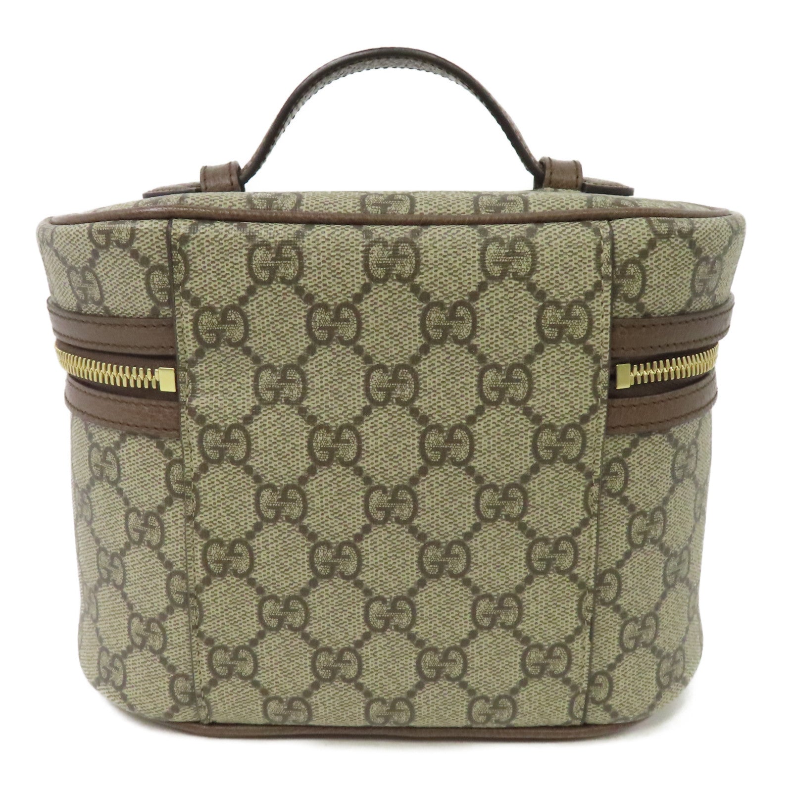 GUCCI 塗層帆布Supreme Ophidia Cosmetic Case金扣化妝袋啡色