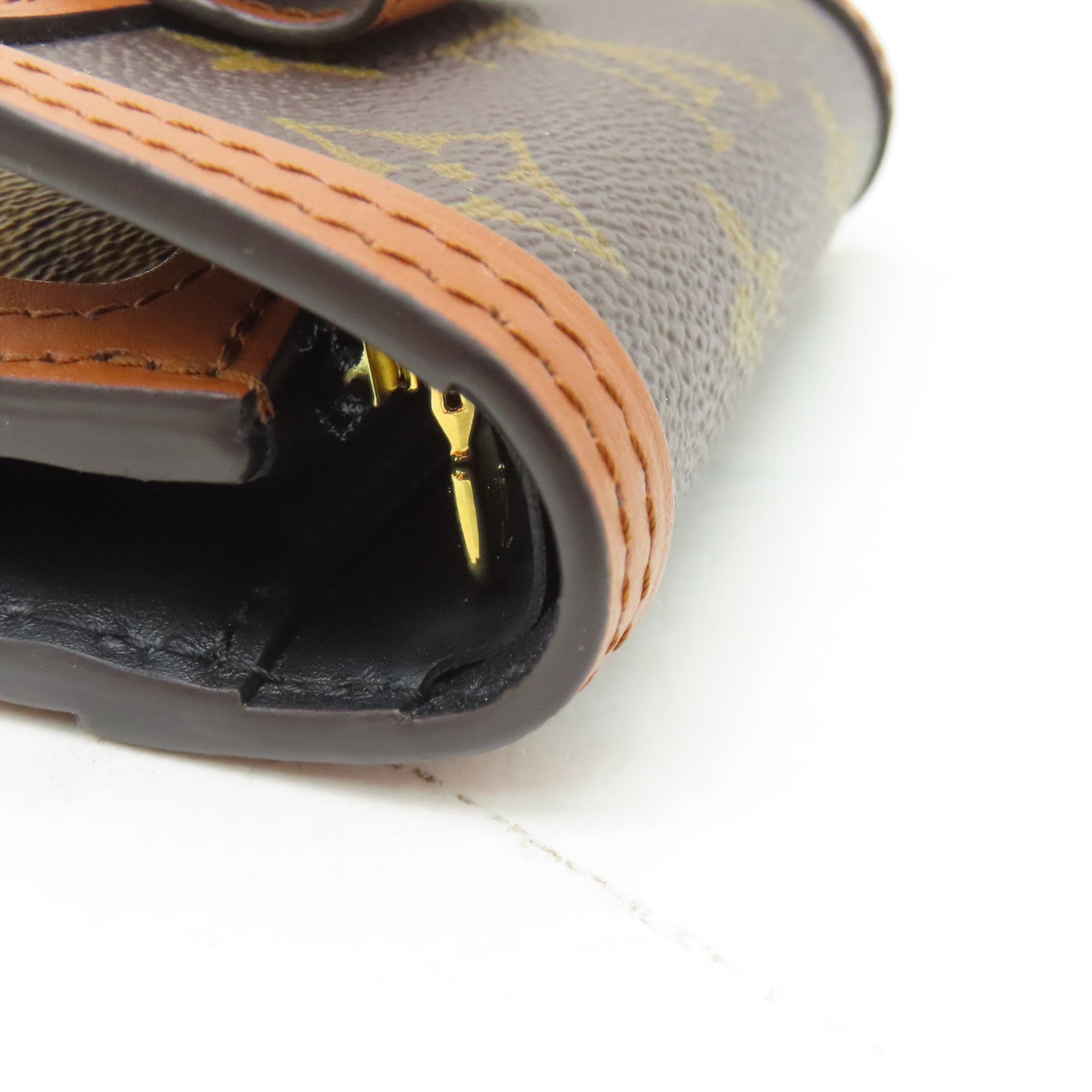 LOUIS VUITTON Monogram Dauphine Wallet金扣錢包啡色