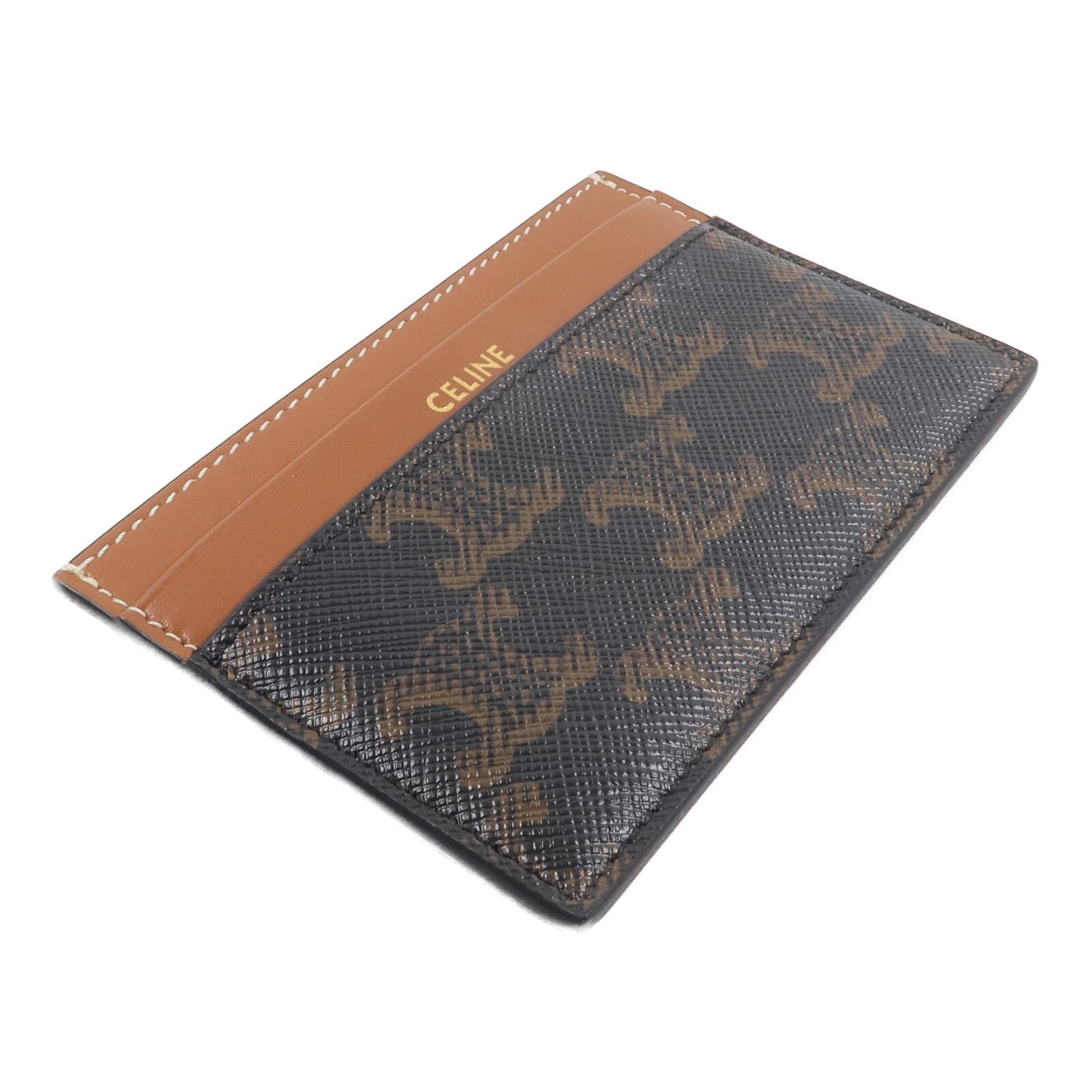 CELINE 塗層帆布/皮革Card Case卡片套