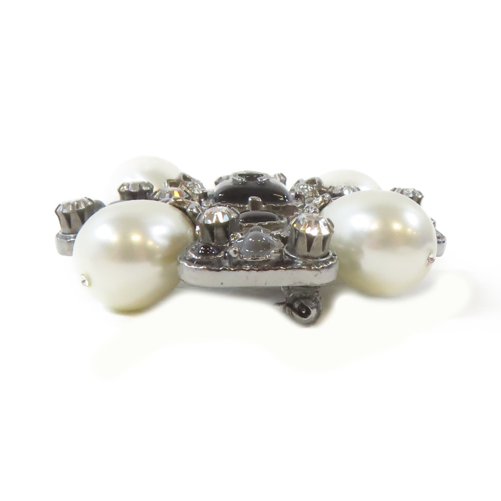 CHANEL 金屬Brooch胸針黑色/白色/銀色