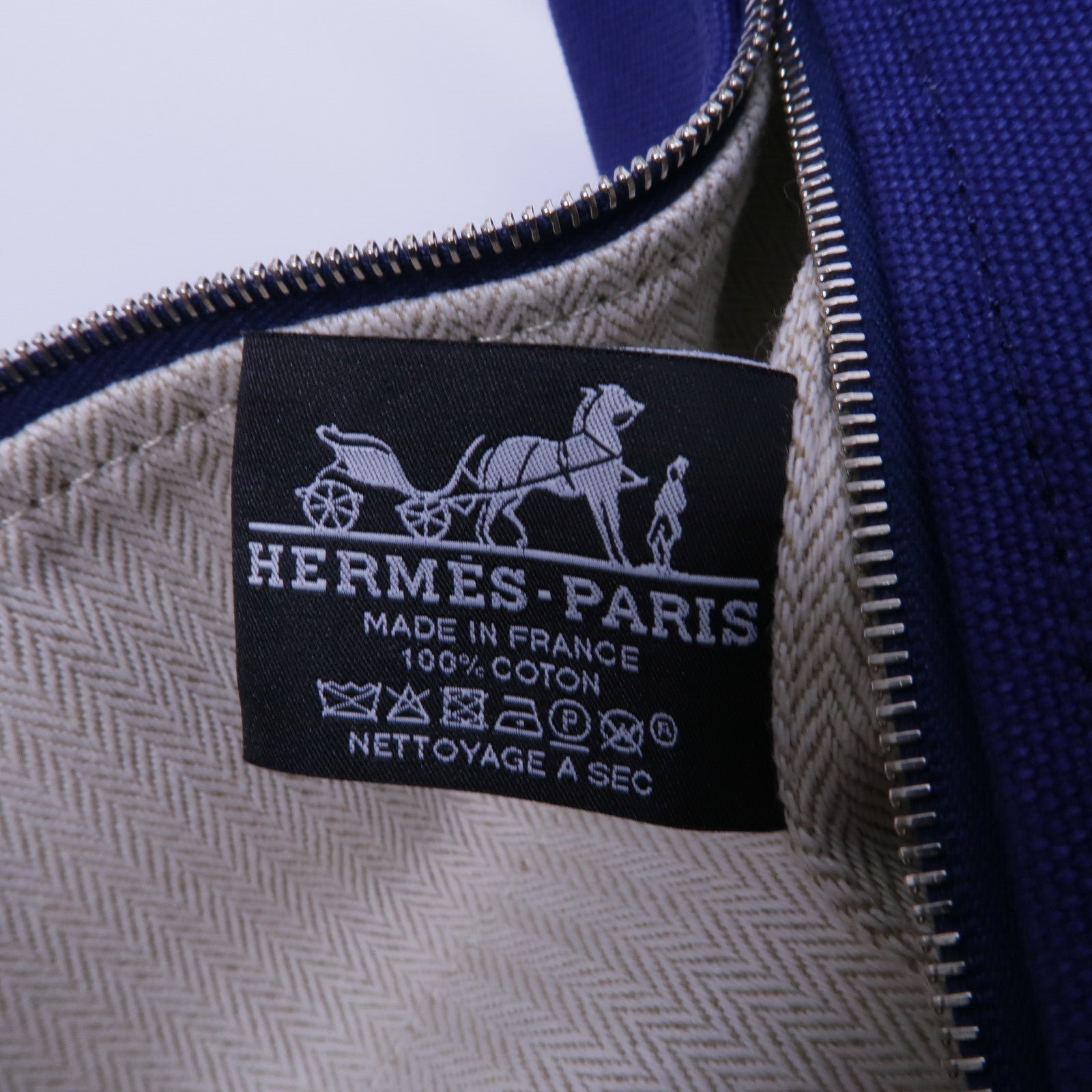 HERMES 帆布Bride A Brac GM手挽袋
