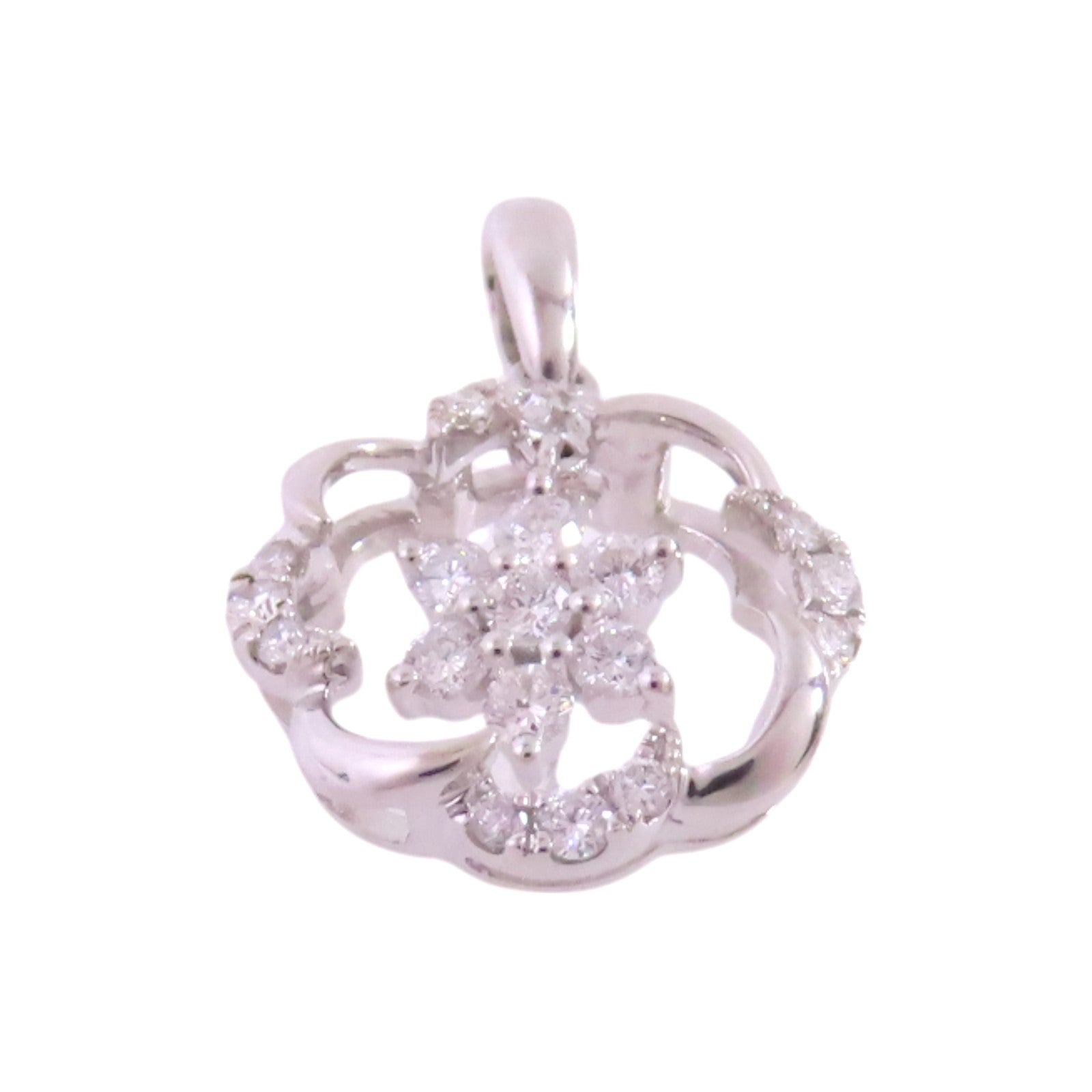 JEWELRY 【激減優惠】18K白金/鑽石Diamond Pendant Top吊墜頭扣