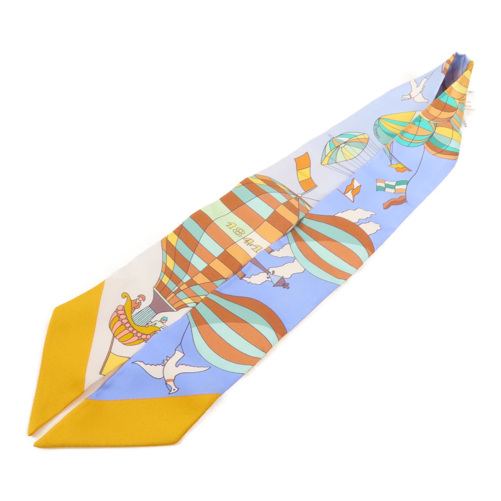 HERMES 絲質Twilly絲巾