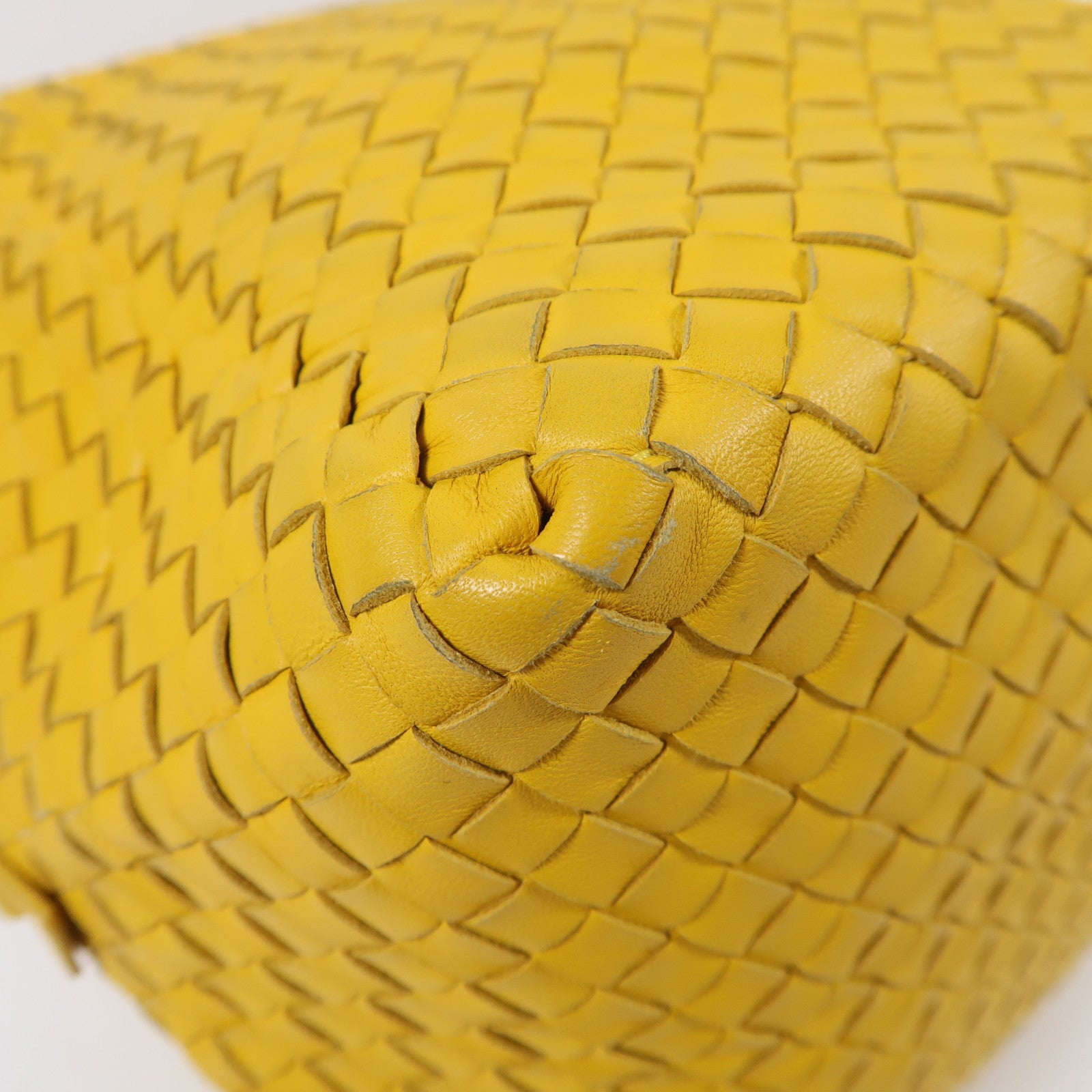 BOTTEGA VENETA 羊皮皮革Shoulder Bag肩背袋黃色