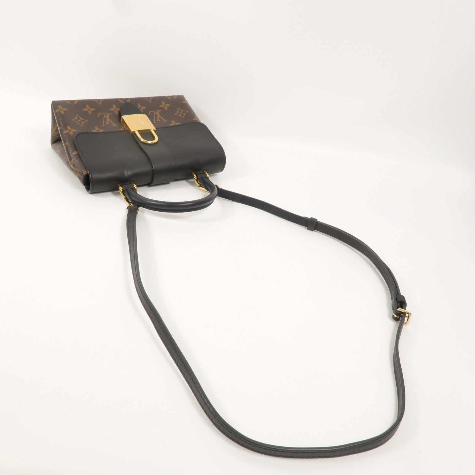 LOUIS VUITTON Monogram Locky BB金扣手挽肩背兩用袋