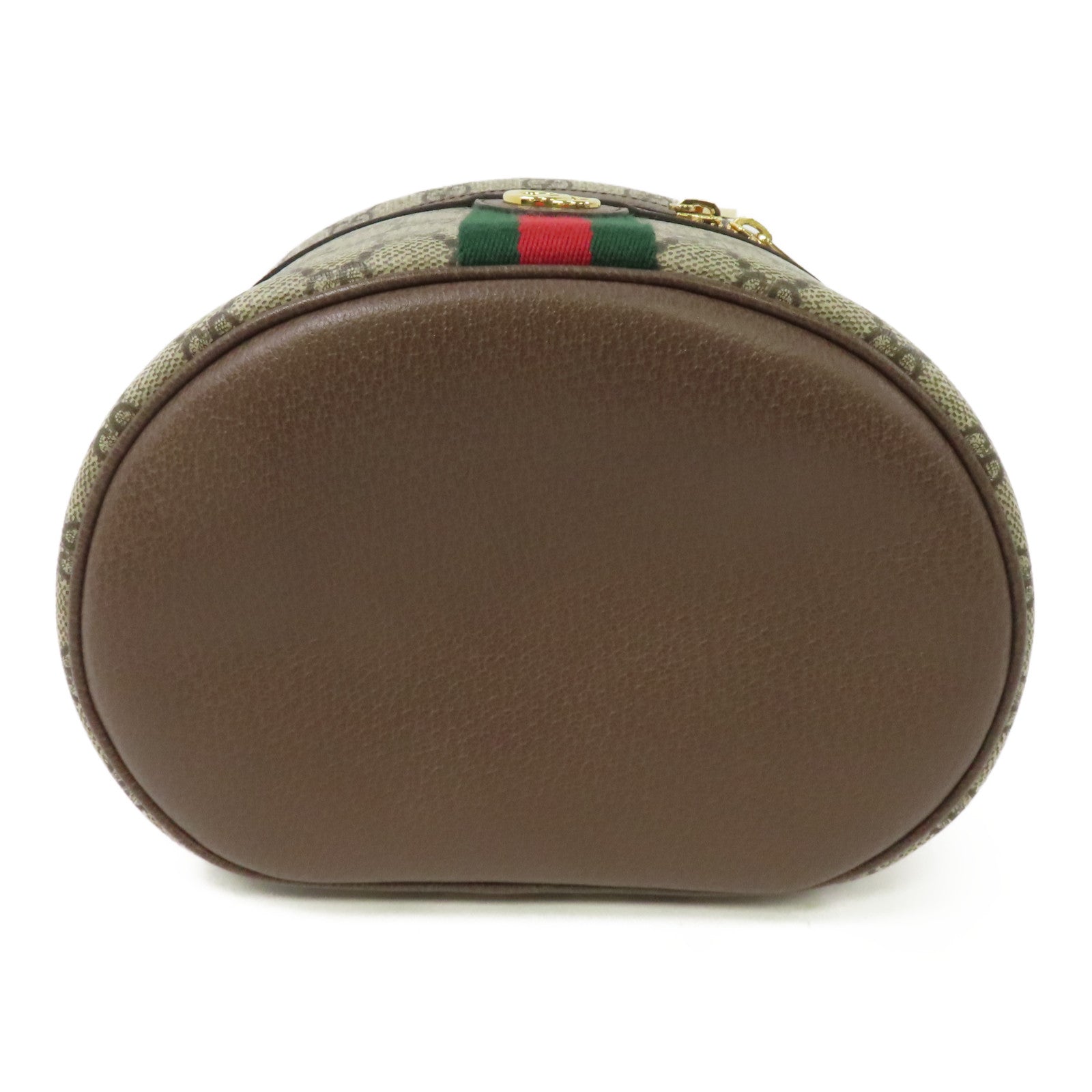 GUCCI 塗層帆布Supreme Ophidia Cosmetic Case金扣化妝袋啡色