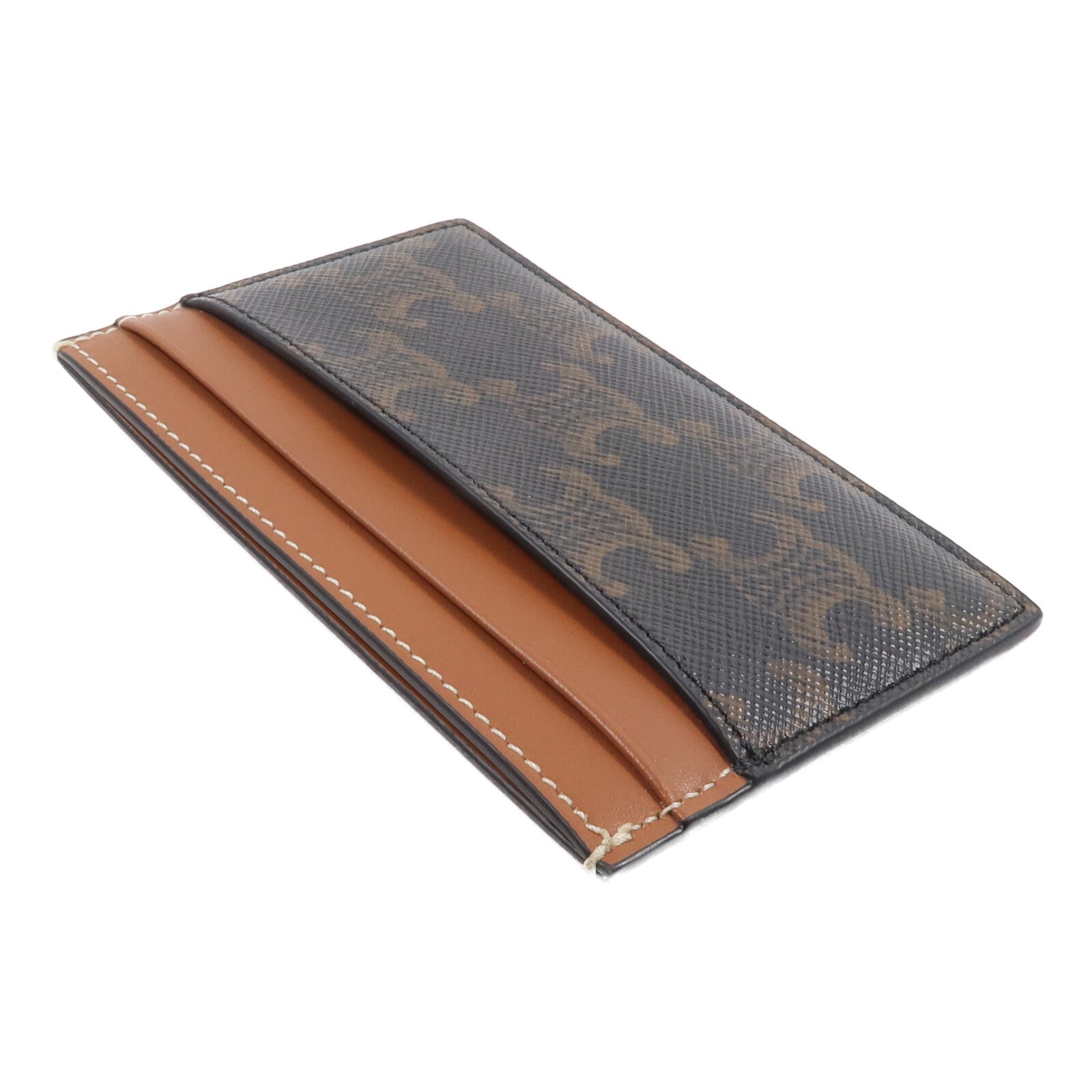 CELINE 塗層帆布/皮革Card Case卡片套